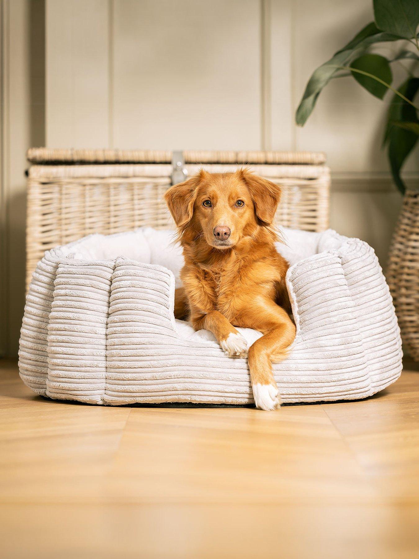 Image 1 of 4 of Lords and Labradors L&amp;L High Walled Bed w/inner Light Grey L