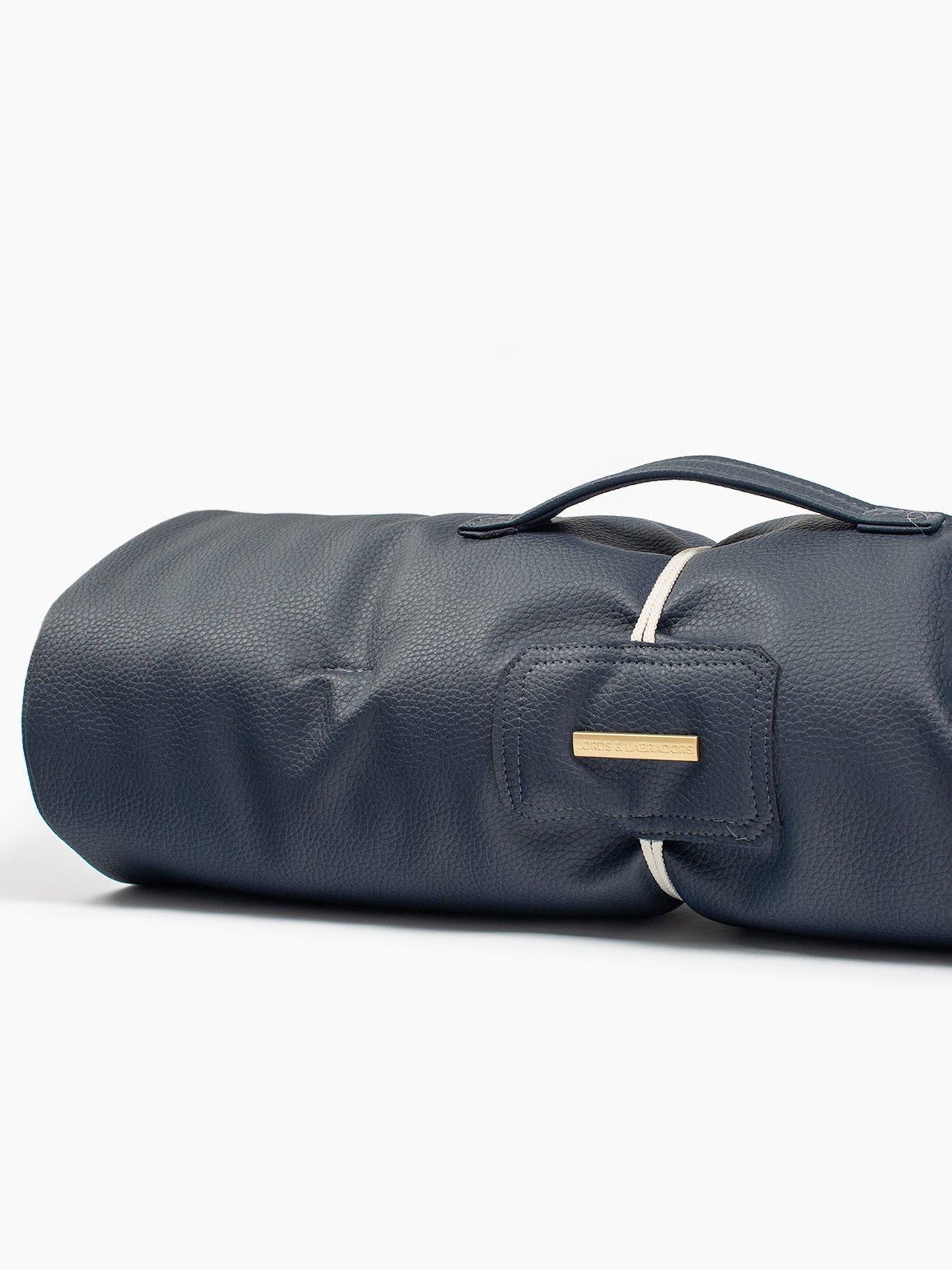 Image 4 of 6 of Lords and Labradors L&amp;L Travel Mat Rhino Leather Pacific Navy XXL