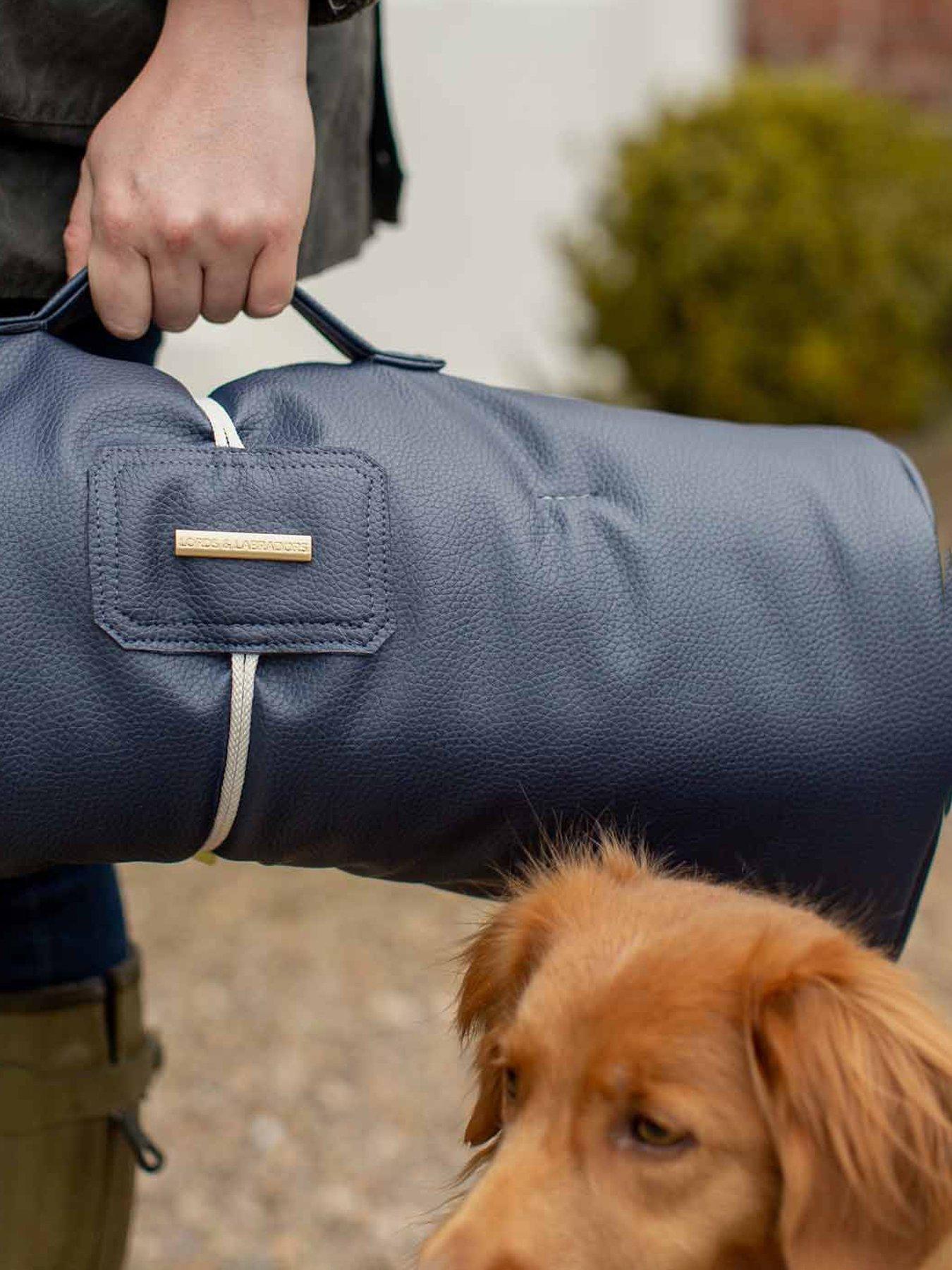 Image 5 of 6 of Lords and Labradors L&amp;L Travel Mat Rhino Leather Pacific Navy XXL