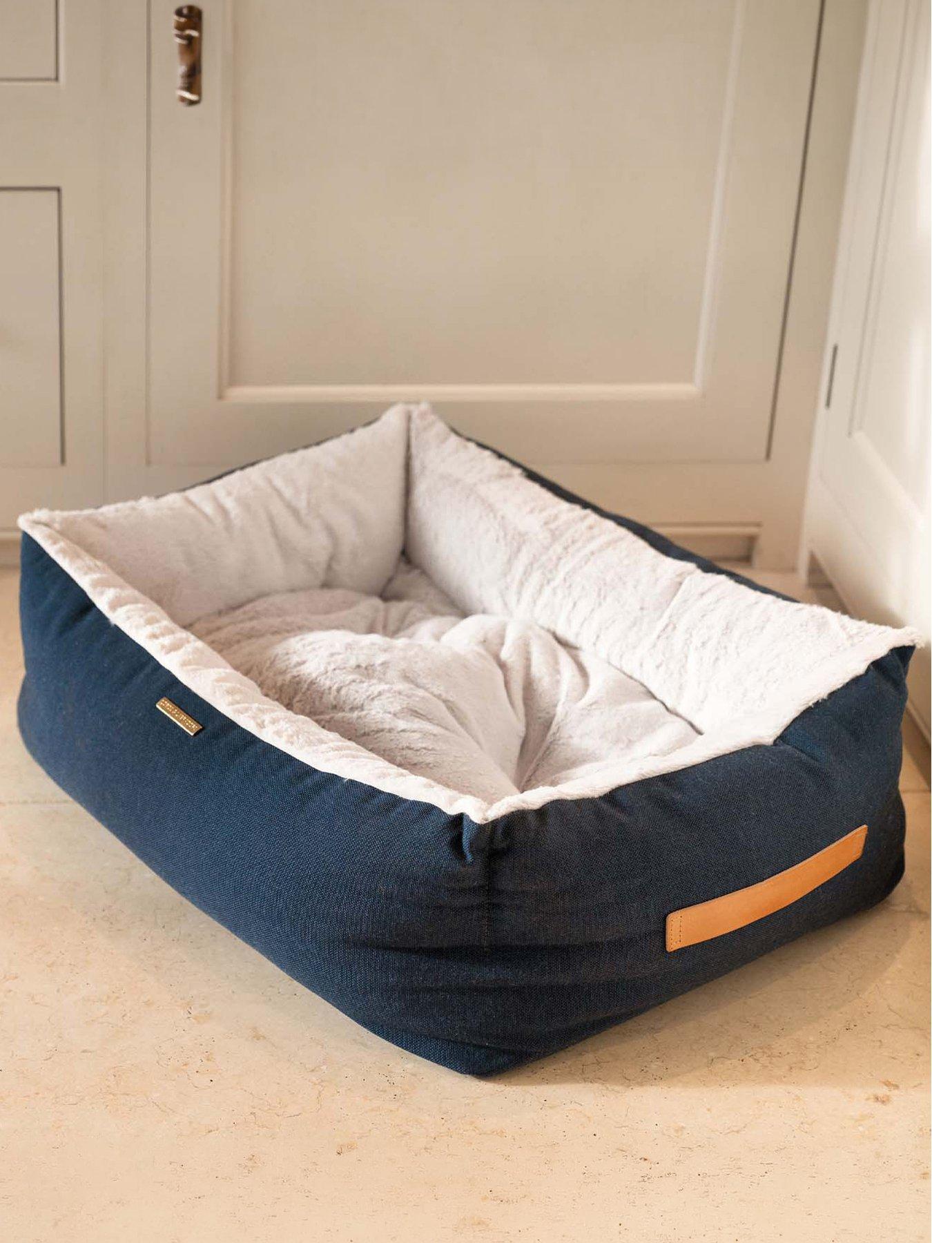 Image 1 of 5 of Lords and Labradors L&amp;L Twill Box Bed including inner Denim L