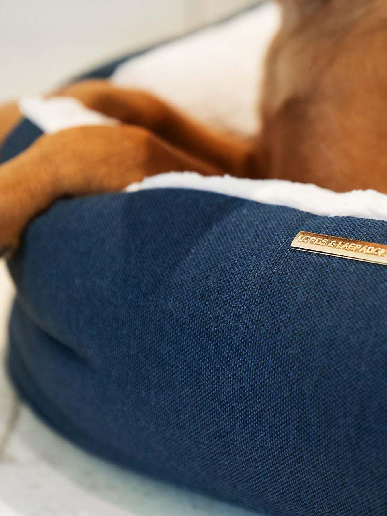Image 5 of 5 of Lords and Labradors L&amp;L Twill Box Bed including inner Denim L