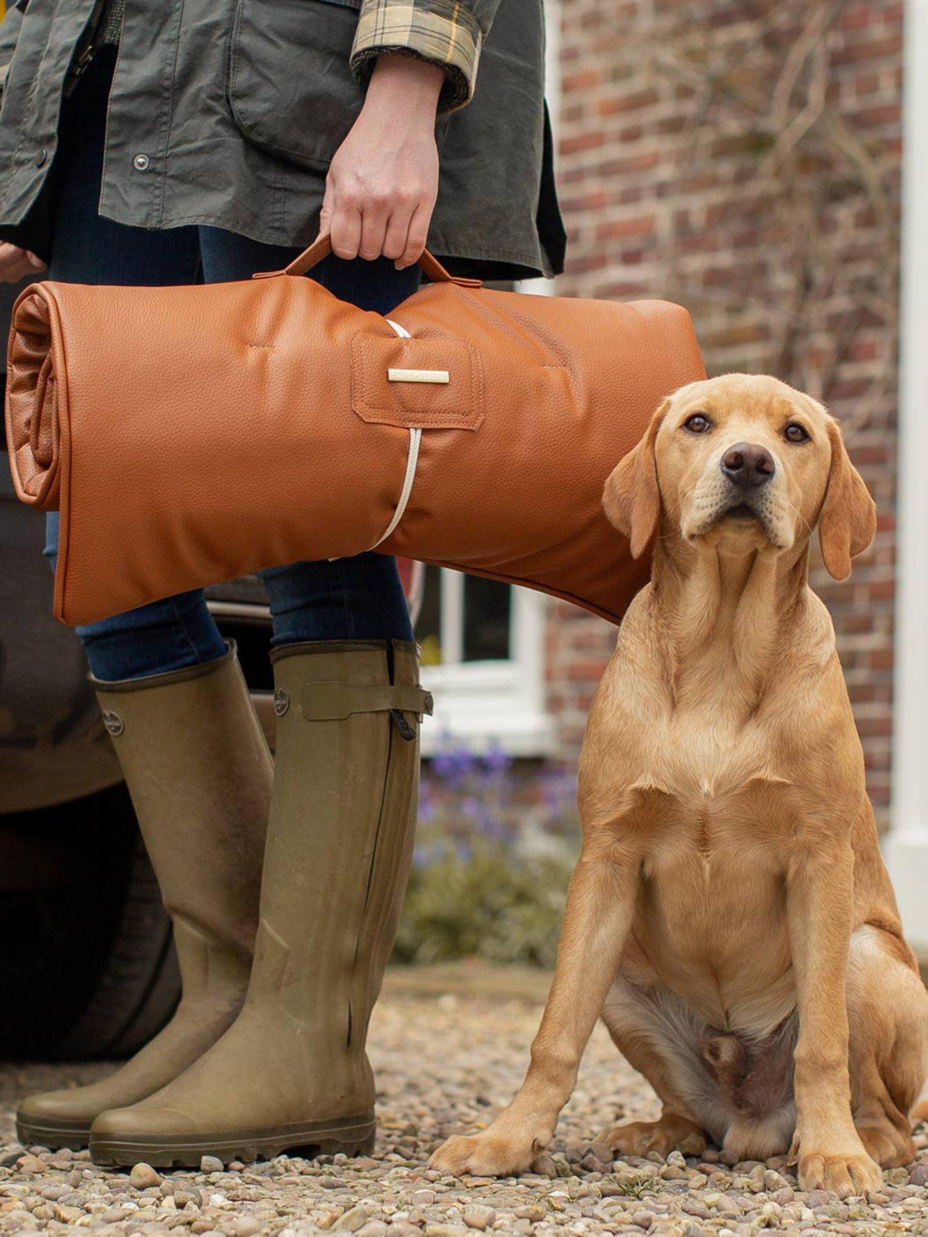 Image 1 of 6 of Lords and Labradors L&amp;L Travel Mat Rhino Leather Ember XXL