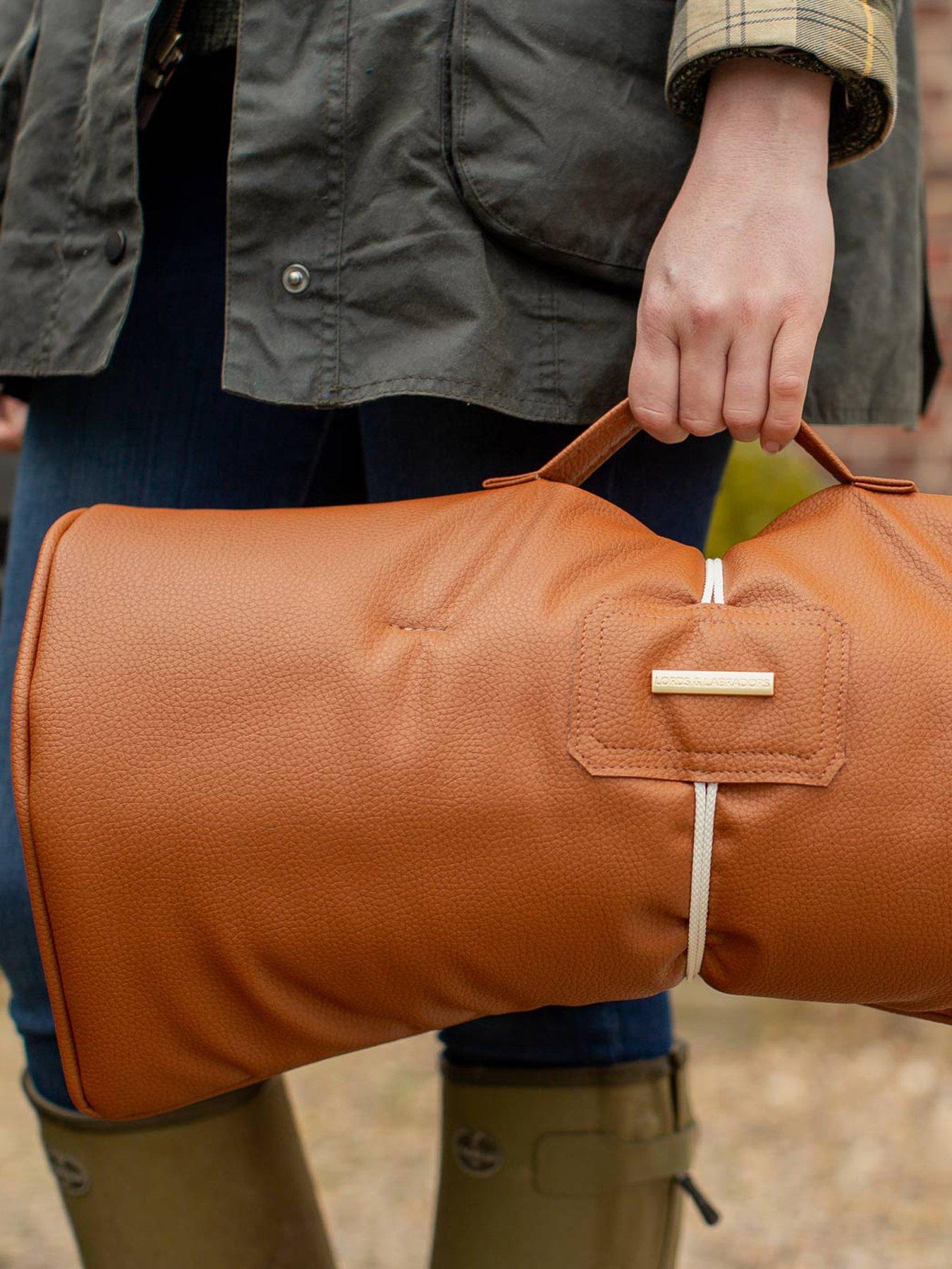 Image 5 of 6 of Lords and Labradors L&amp;L Travel Mat Rhino Leather Ember XXL