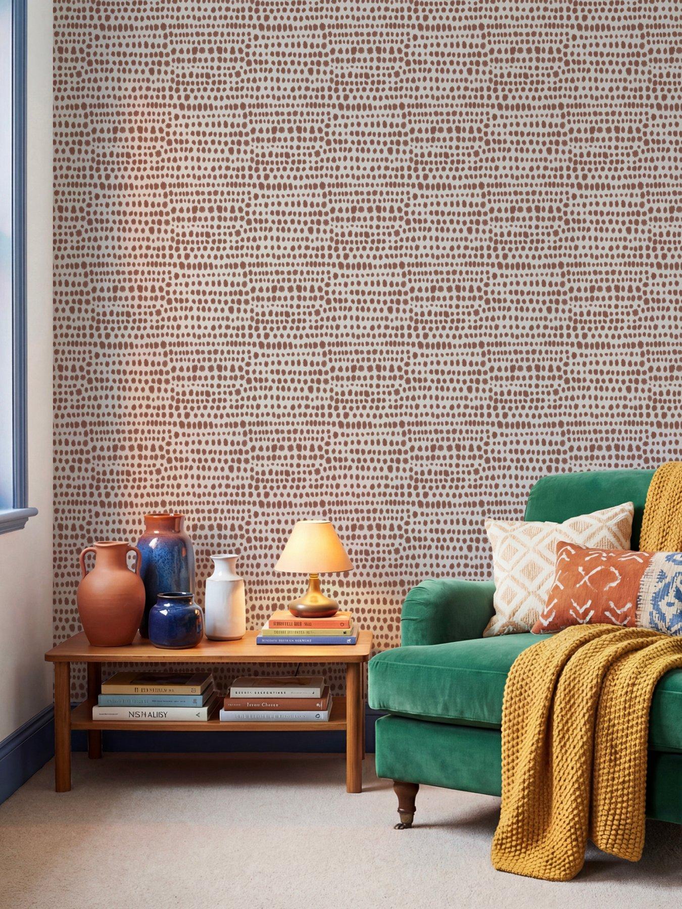 Image 1 of 4 of The Very Collection Tribal Dot Spice Wallpaper