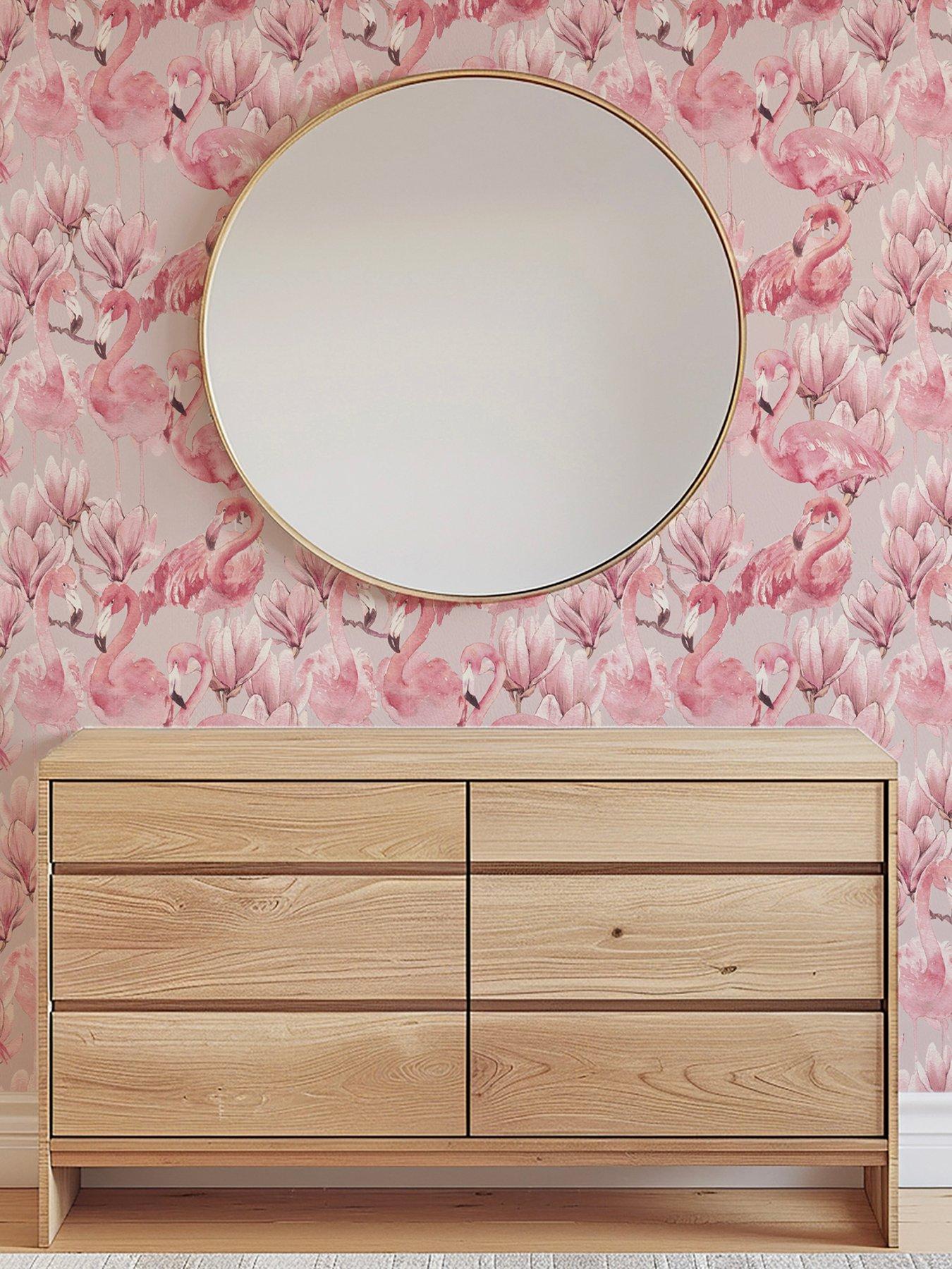 The Very Collection Watercolour Flamingo Pink Wallpaper