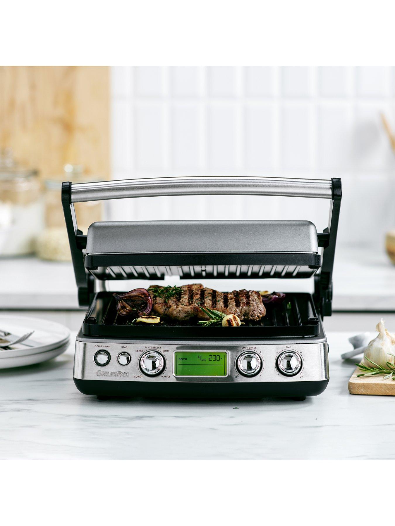  image of greenpan-elite-contact-grill-stainless-steel