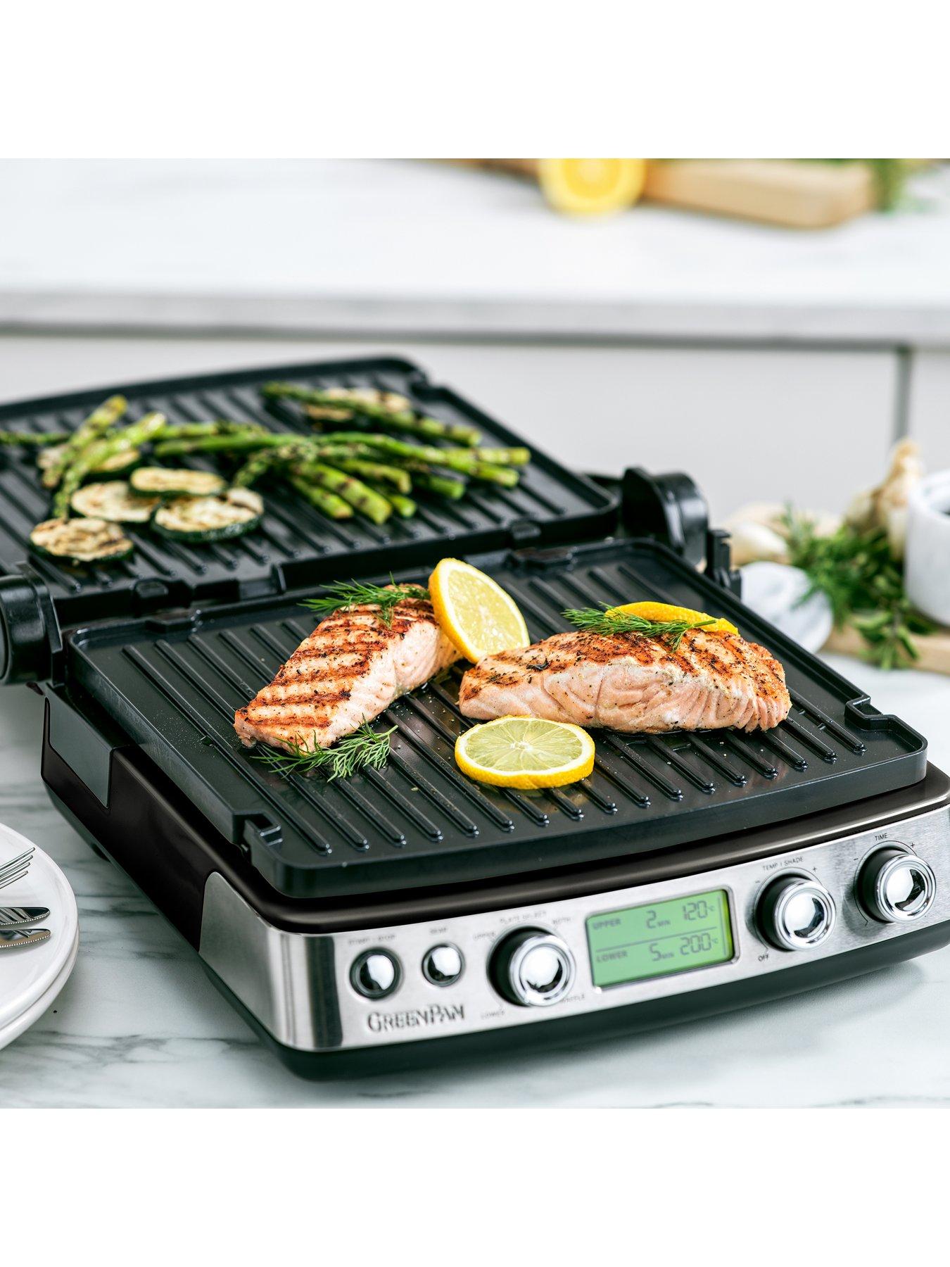  image of greenpan-elite-contact-grill-stainless-steel