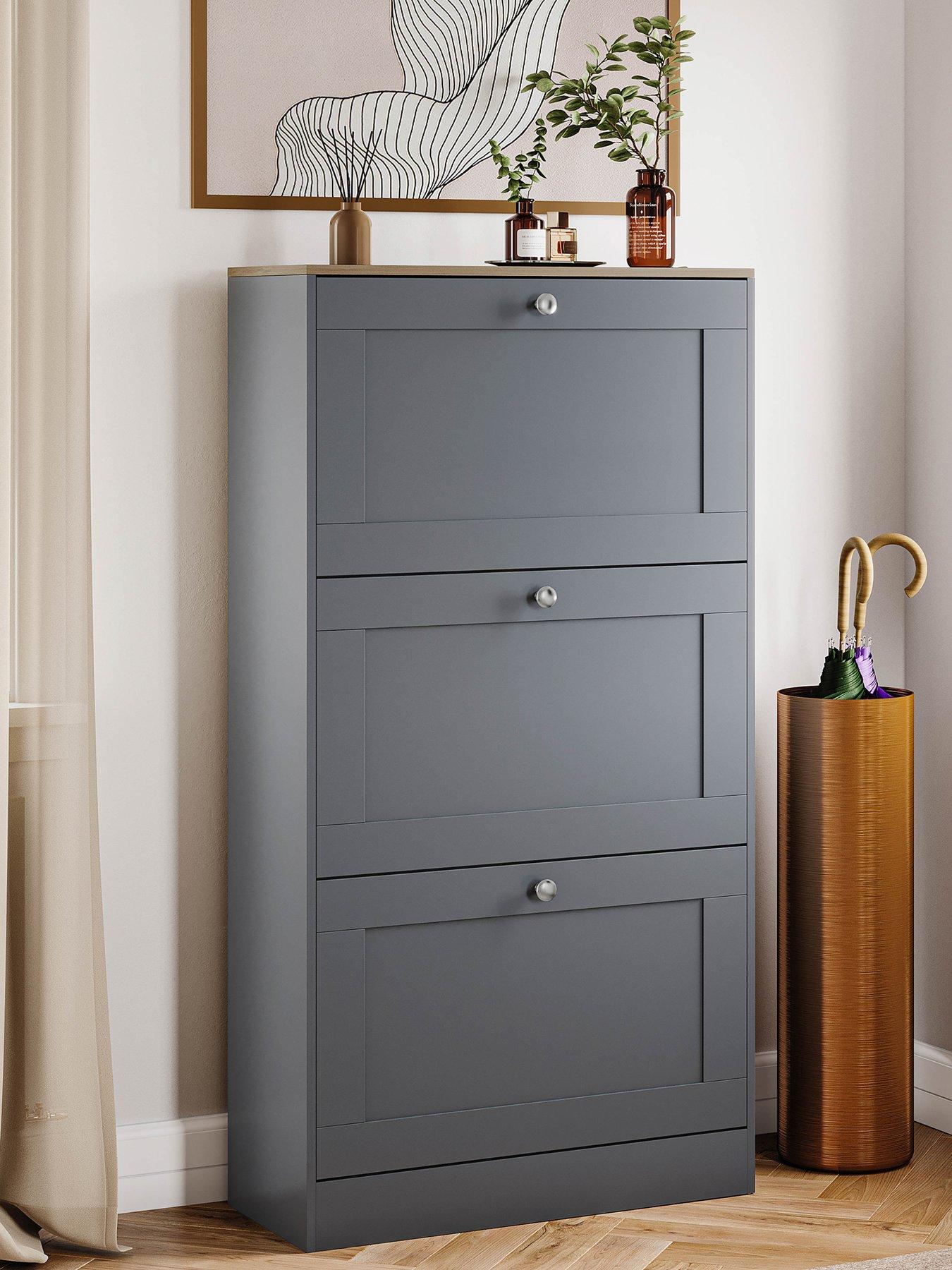 Vida Designs Altino 3 Drawer Shoe Cabinet