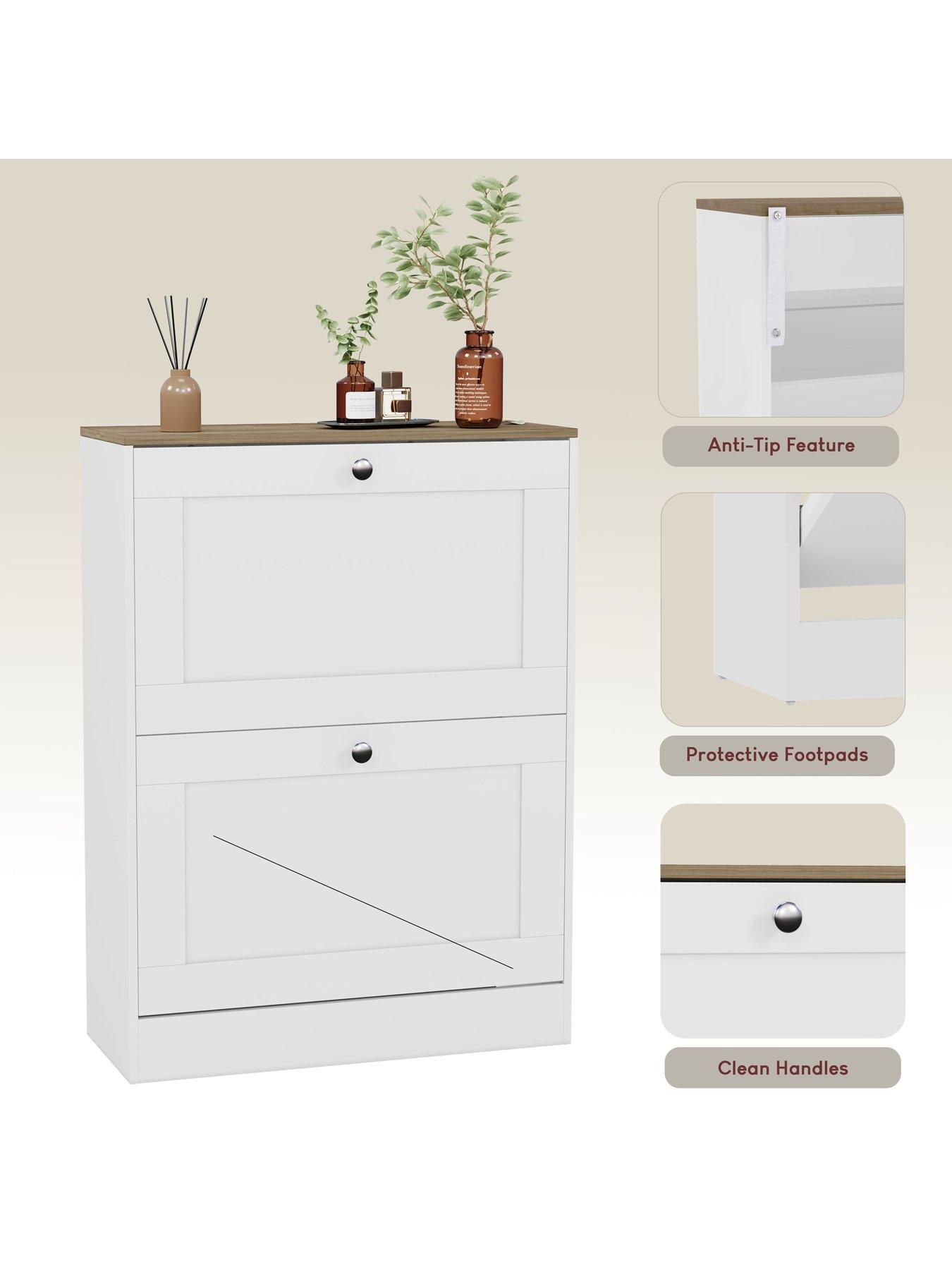 Image 4 of 7 of Vida Designs Altino 2 Drawer Shoe Cabinet