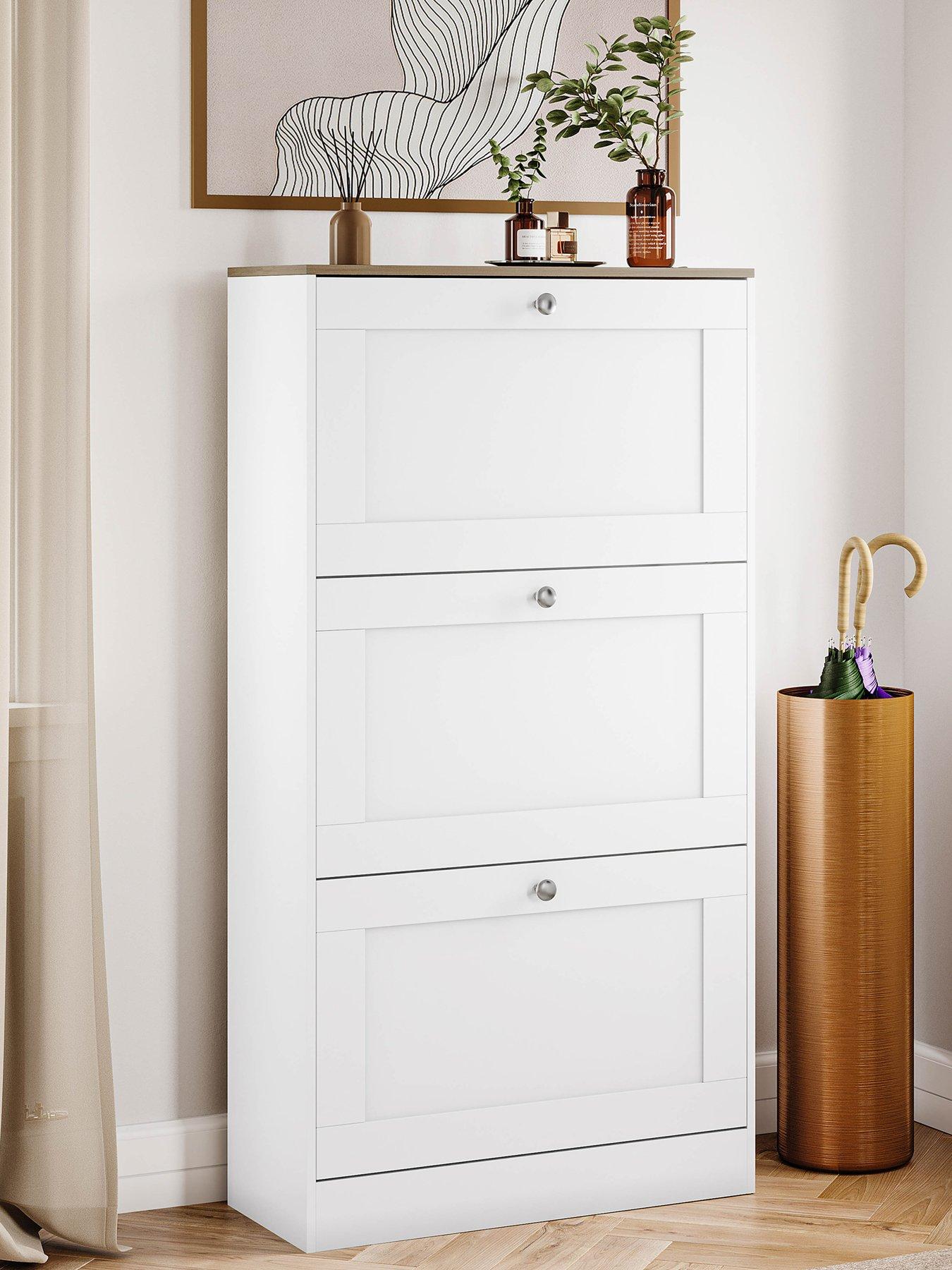 Vida Designs Altino 3 Drawer Shoe Cabinet