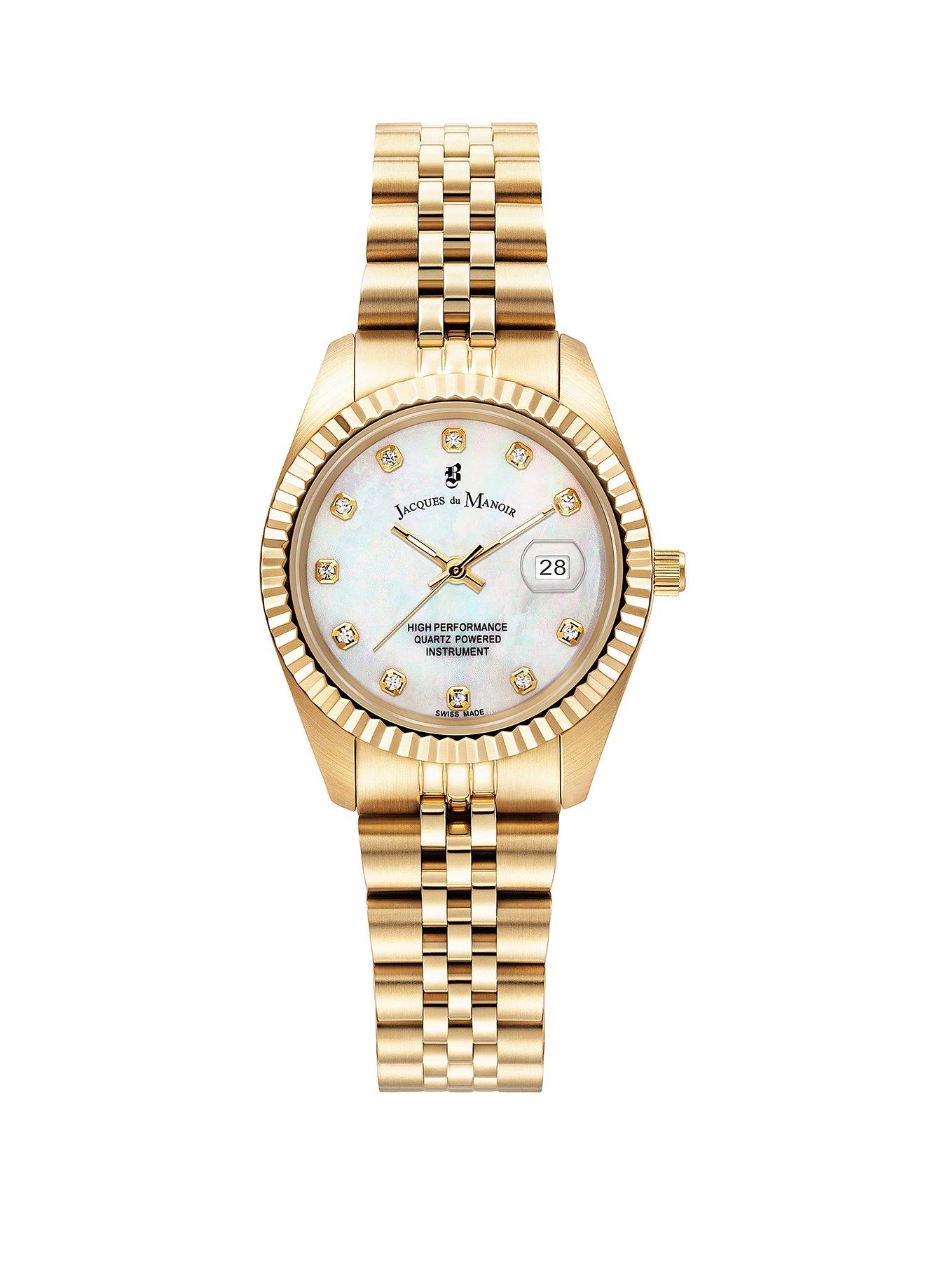 Image 1 of 3 of Jacques Du Manoir Inspiration 31mm Gold Watch