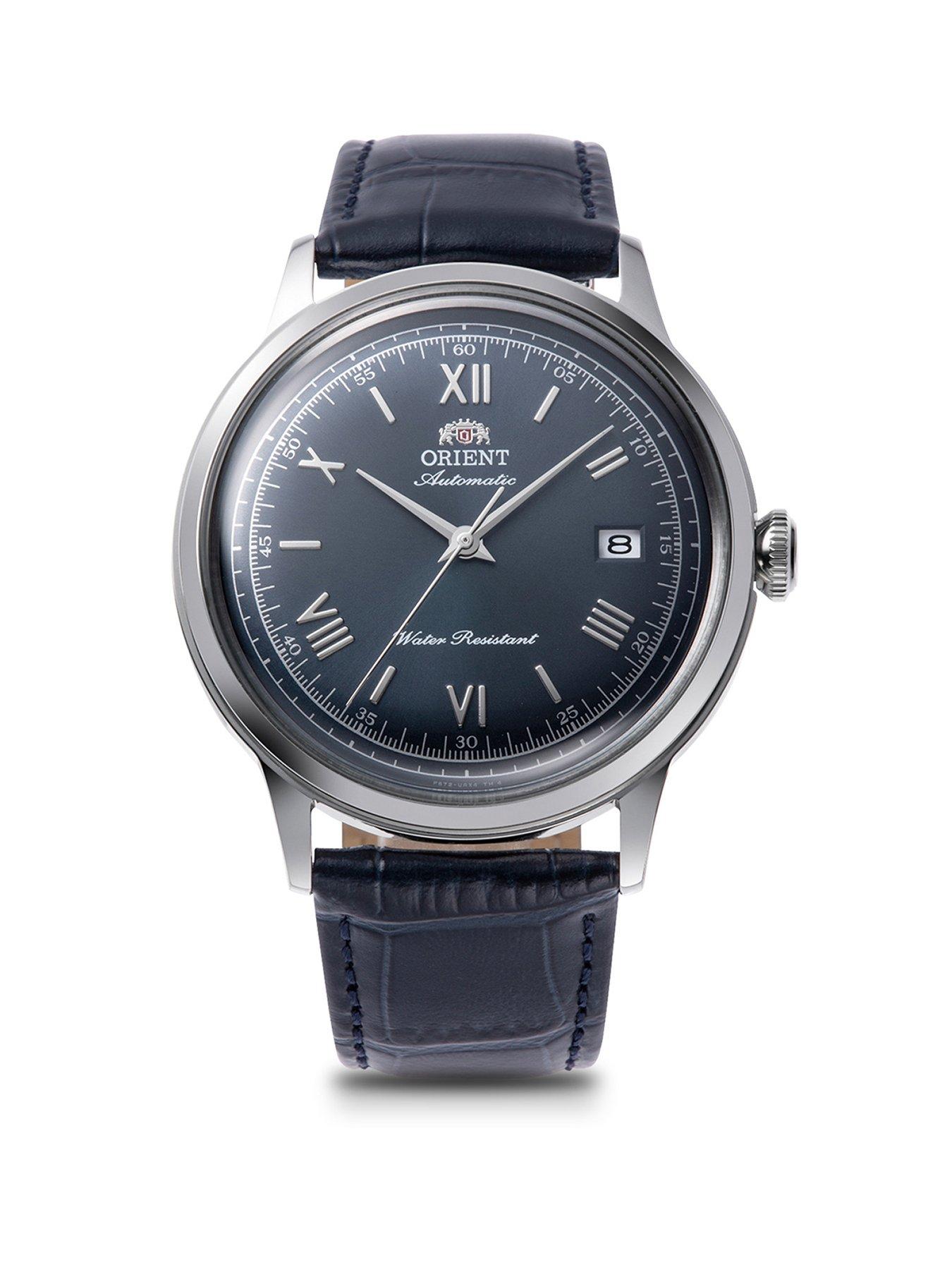Orient Bambino 40.5mm Black Dial Roman Numerals  Black Leather Strap
