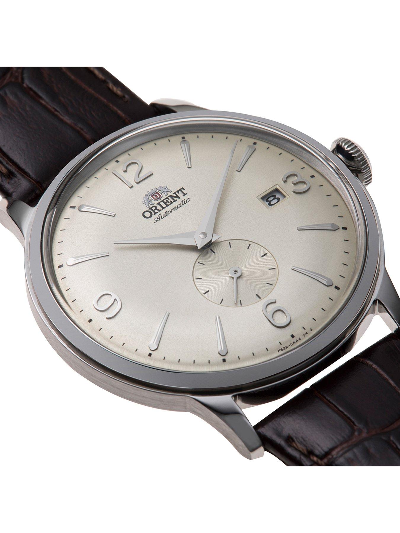 Image 3 of 5 of Orient Bambino Small Seconds Cream Dial Brown Leather Strap
