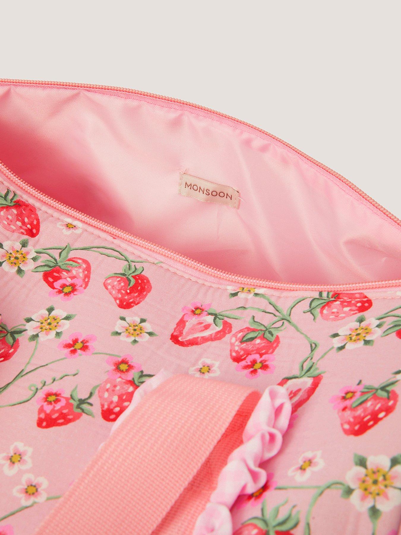 Image 4 of 4 of Monsoon Girls Strawberry Sleepover Bag - Pink