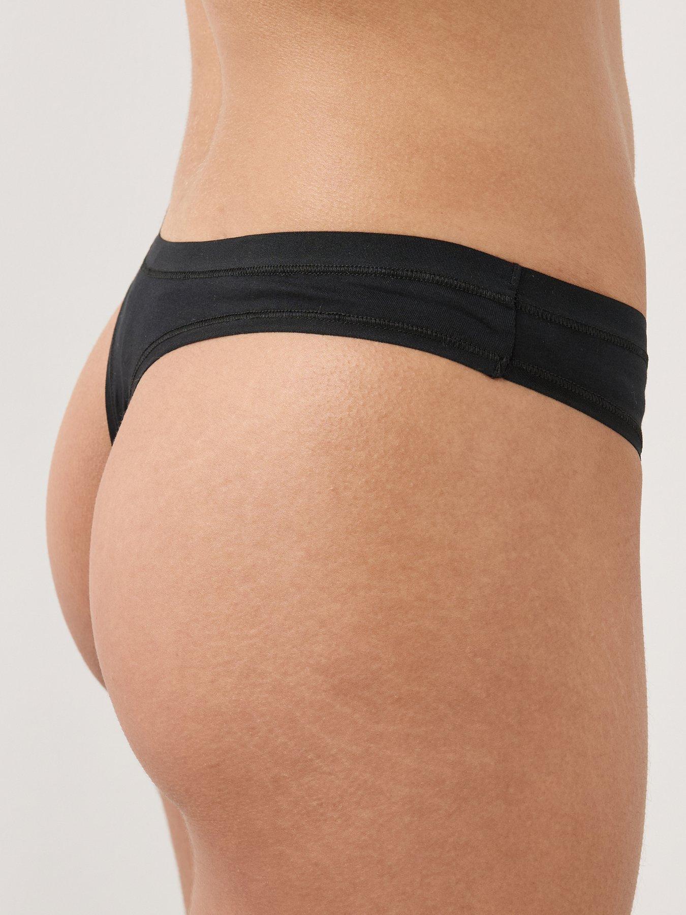 Image 3 of 6 of The Very Collection Womens 5 Pack Cotton Plain &amp; Leopard Print Hipster Briefs - Multi