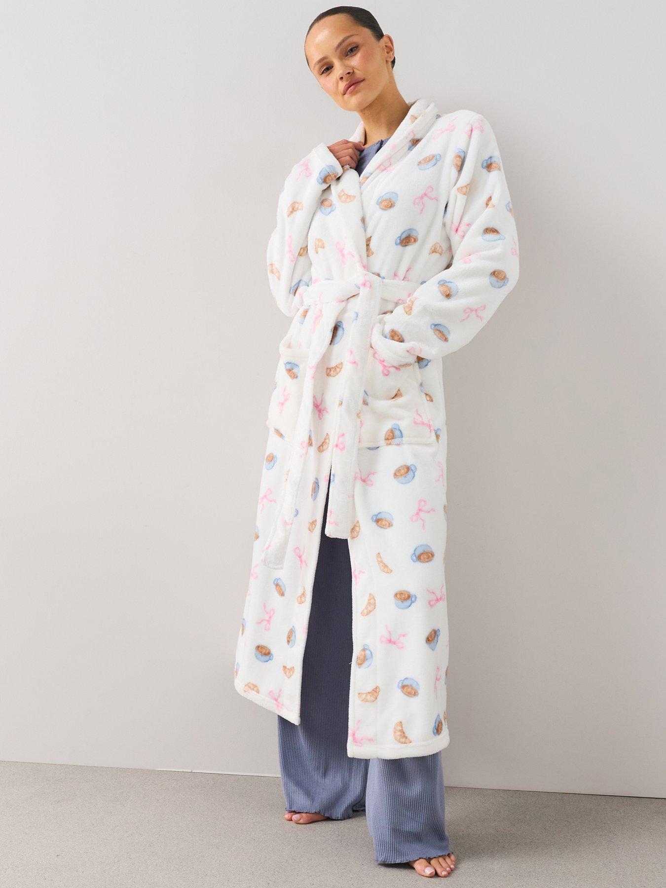 The Very Collection Breakfast Print Dressing Gown