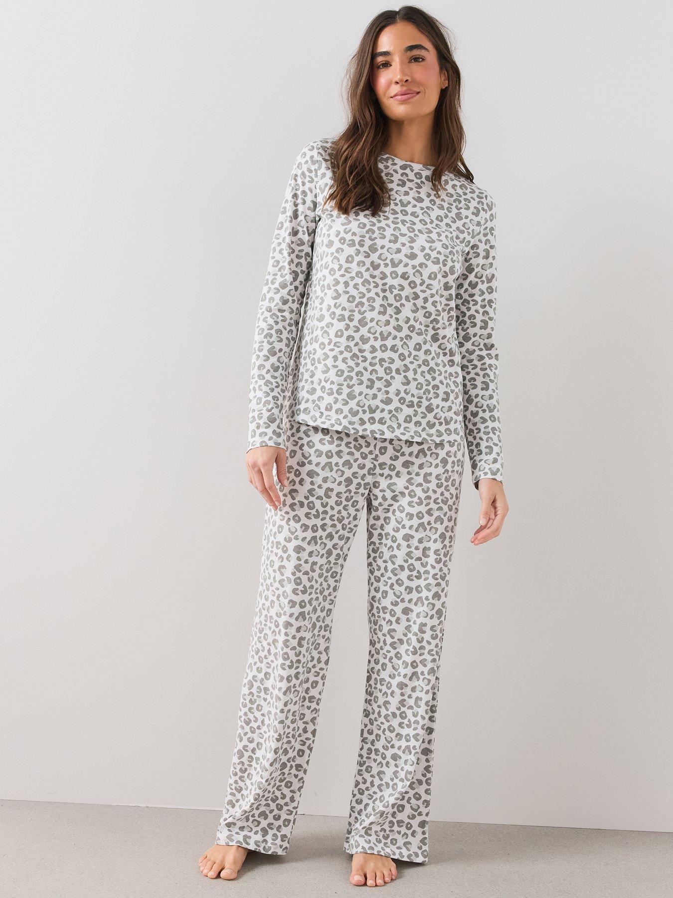 Image 5 of 7 of The Very Collection 2 Pack Cotton Rich Pyjama Set - Navy/animal