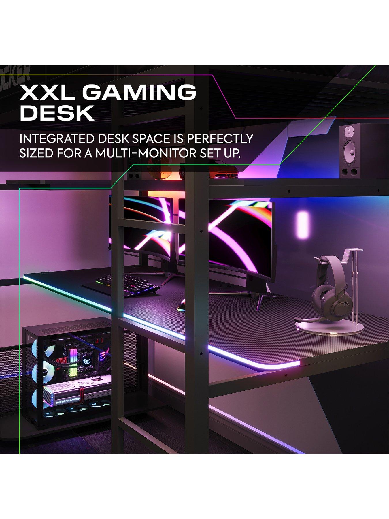 Image 4 of 7 of X Rocker Battlebunk Rgb Sync Gaming Single High Sleeper
