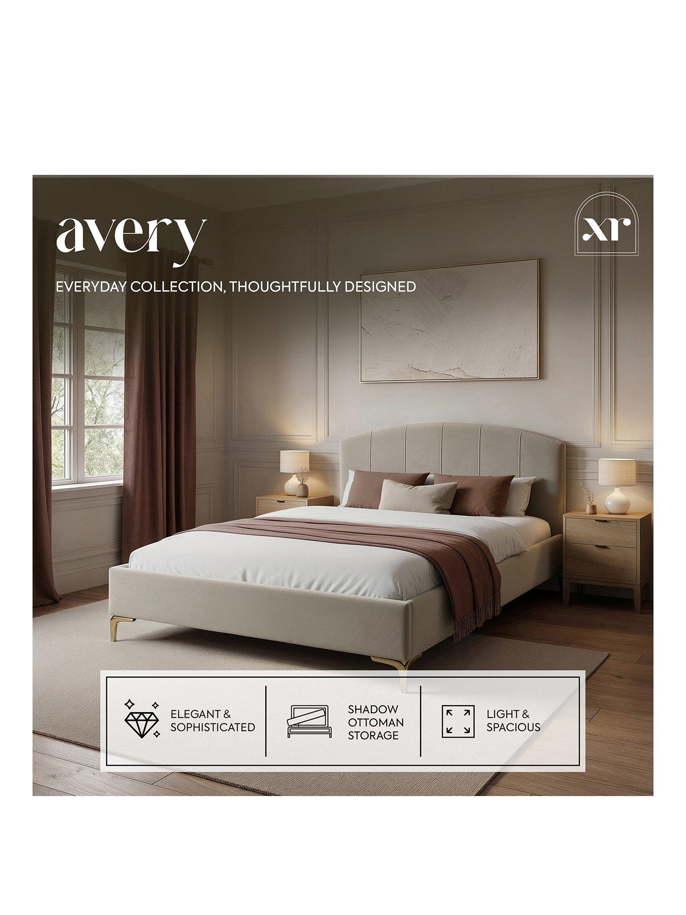 Image 2 of 7 of XR Living Avery Shadow Ottoman Bed- Natural Stone&nbsp;