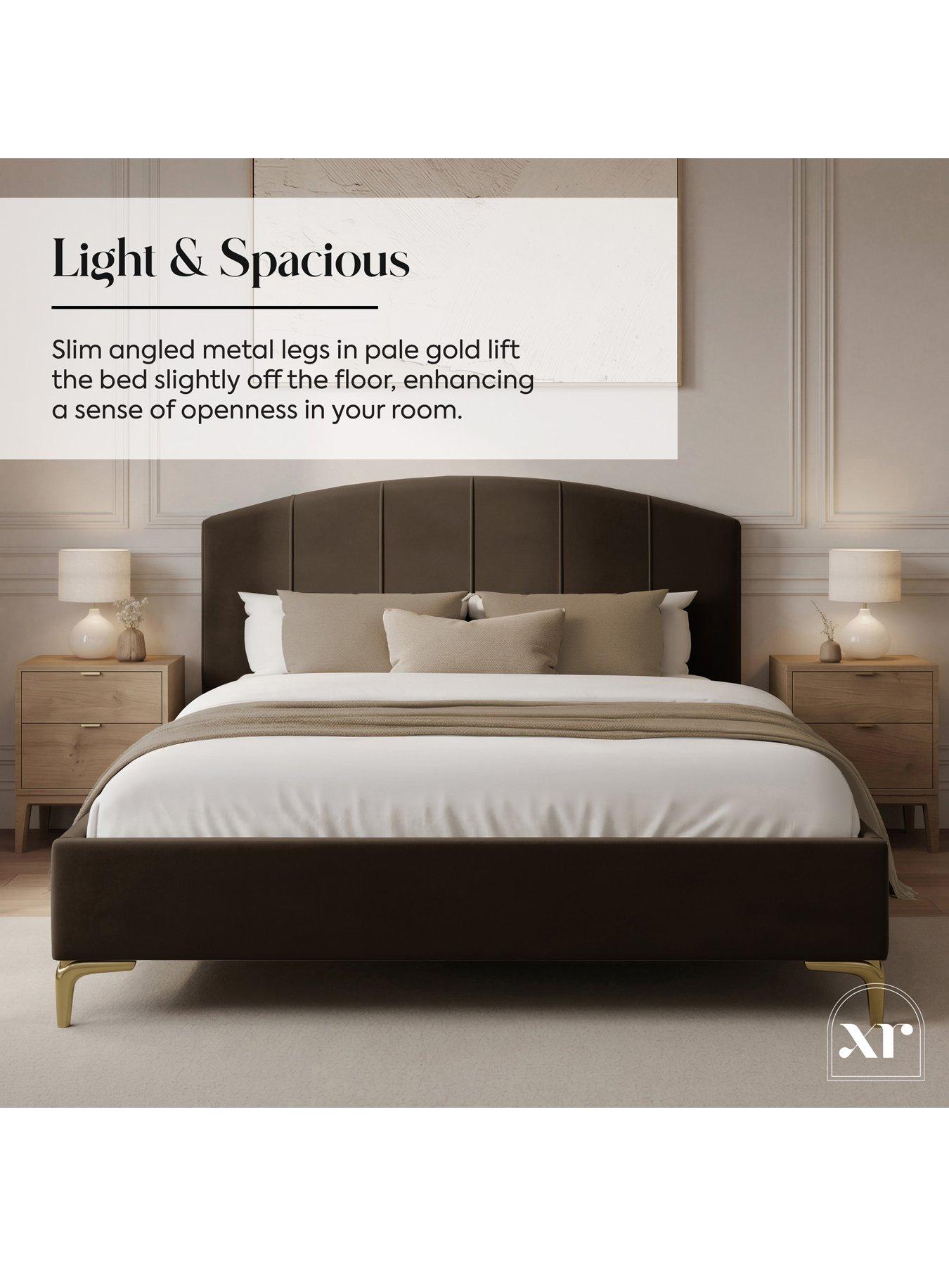 Image 4 of 7 of XR Living Avery Shadow Ottoman Bed - Brown Mocha - Double