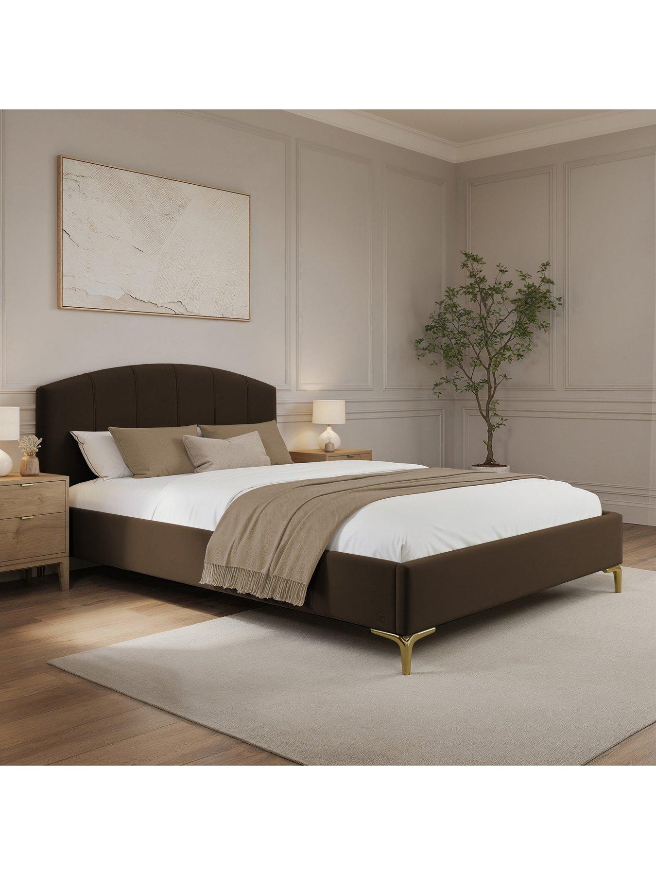 Image 6 of 7 of XR Living Avery Shadow Ottoman Bed - Brown Mocha - Double