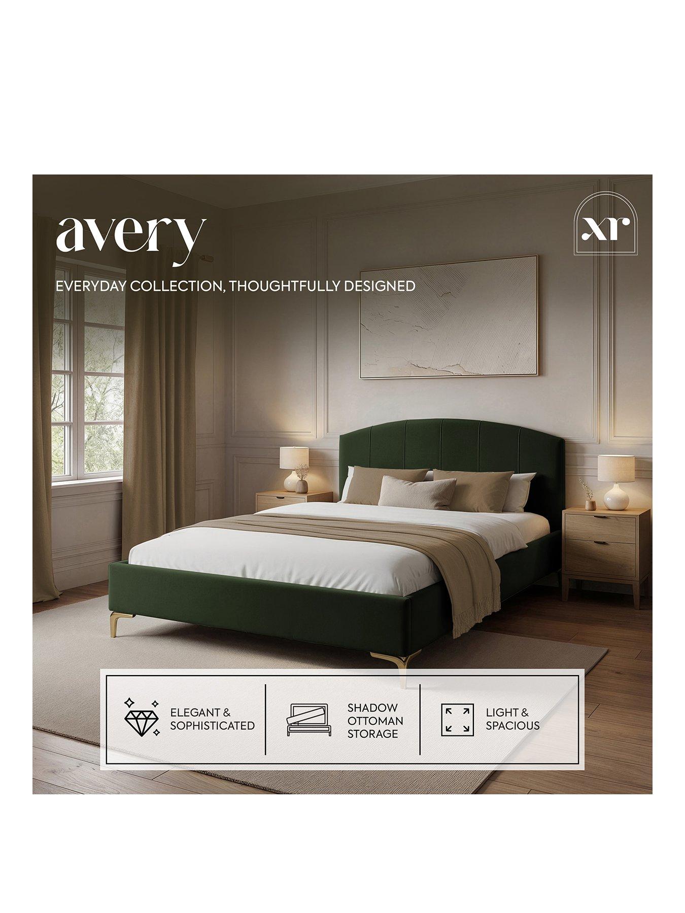 Image 2 of 7 of XR Living Avery Shadow Ottoman Bed - Olive Green&nbsp;