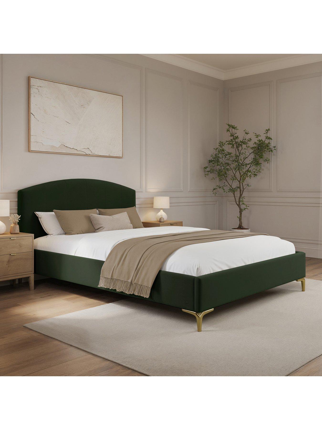 Image 6 of 7 of XR Living Avery Shadow Ottoman Bed - Olive Green&nbsp;