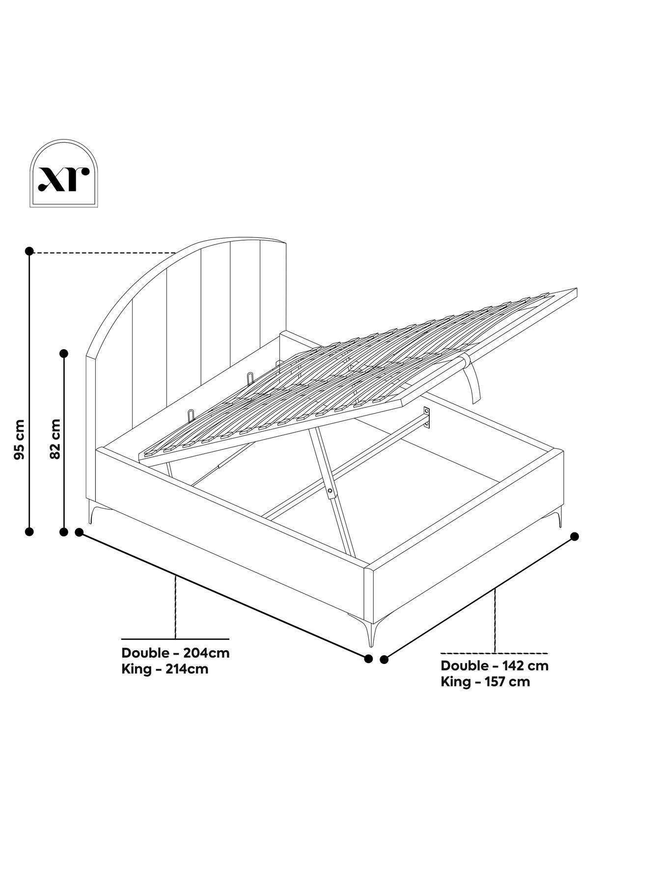 Image 7 of 7 of XR Living Avery Shadow Ottoman Bed - Olive Green&nbsp;
