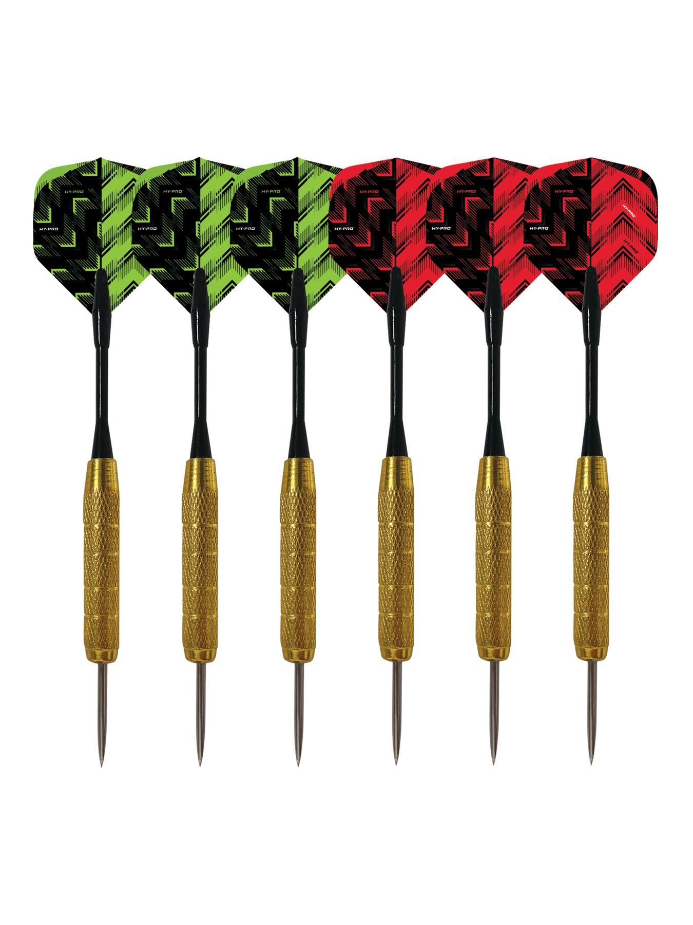  image of hy-pro-topflight-dartboard-with-6x-18g-darts