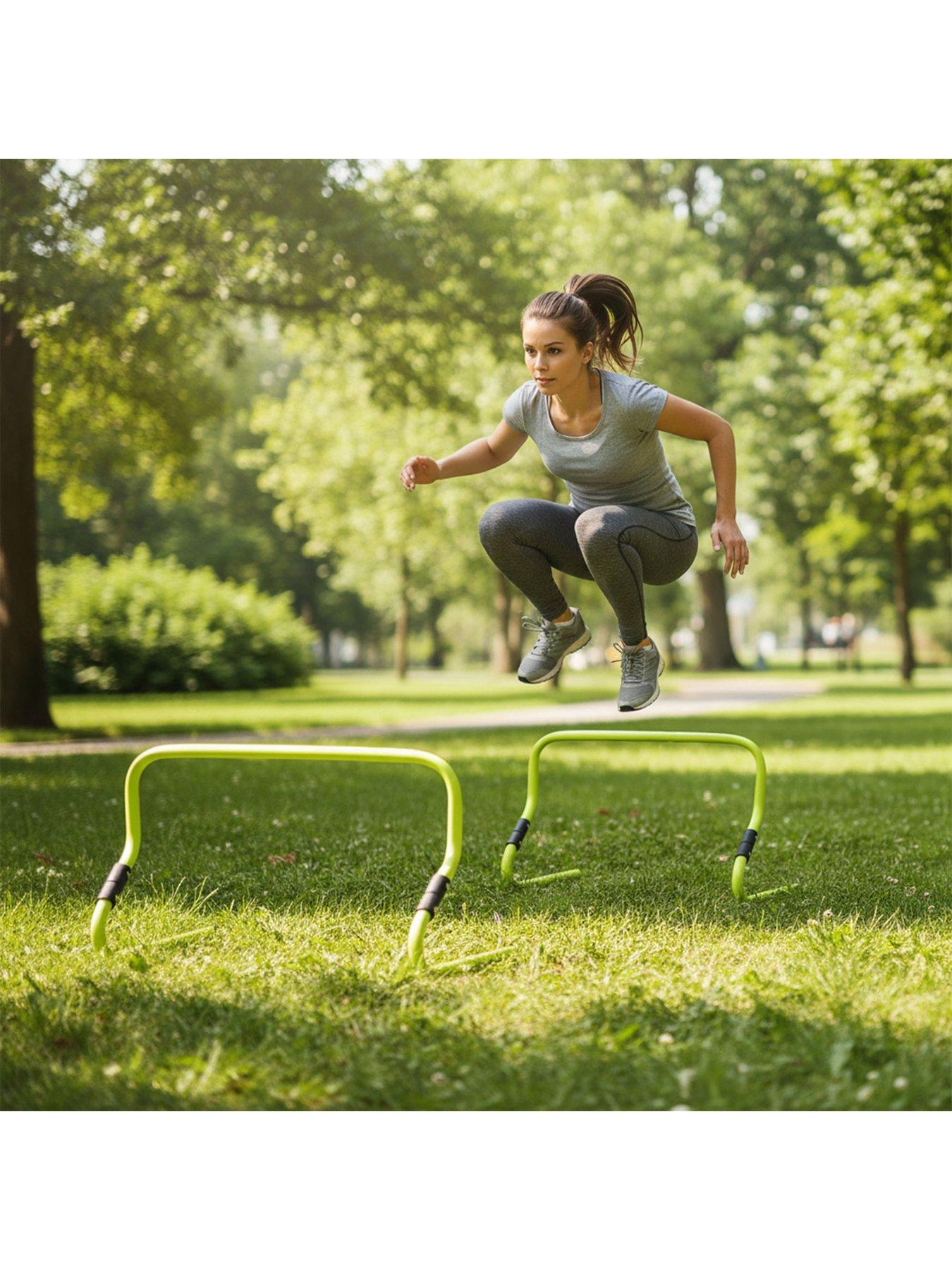  image of hy-pro-hy-pro-6pk-adjustable-height-hurdles-with-handle