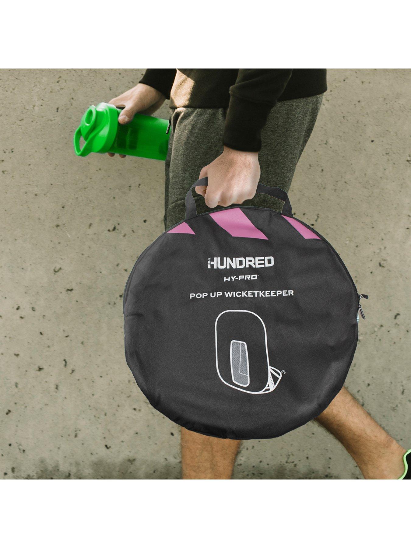 Image 6 of 7 of The Hundred Foldable Wicket Keeper Set - Includes Size 3 Bat & Tennis Ball