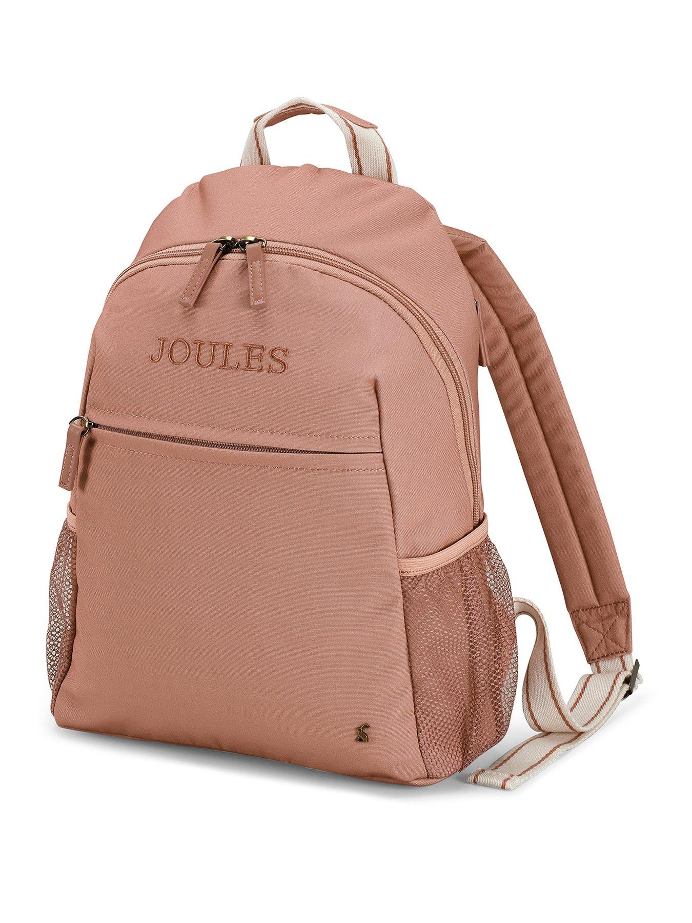 front image of joules-small-backpack-epwell-pink