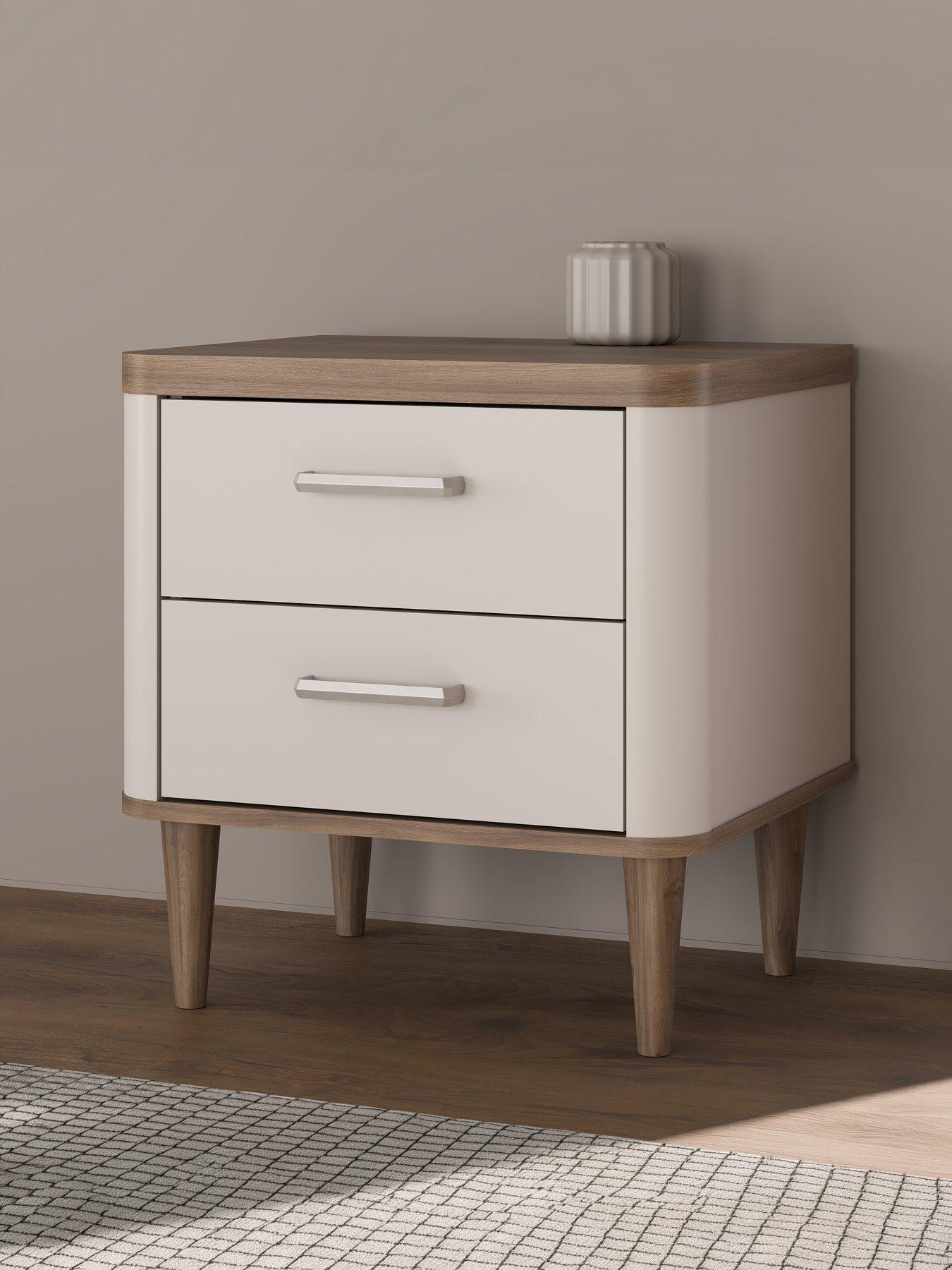Lacetti 2 Drawer Bedside