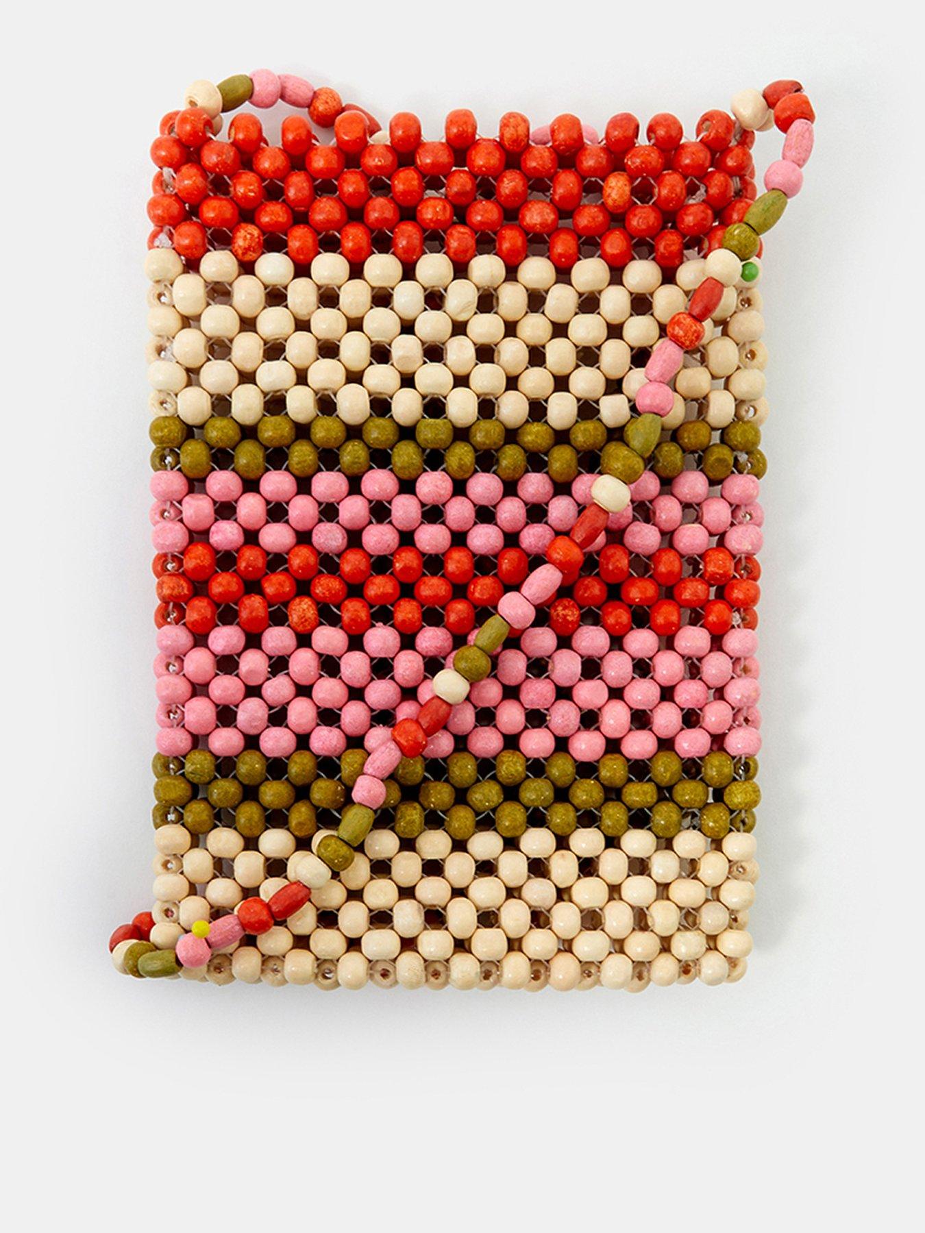 Image 1 of 4 of Accessorize Beaded Phone Bag