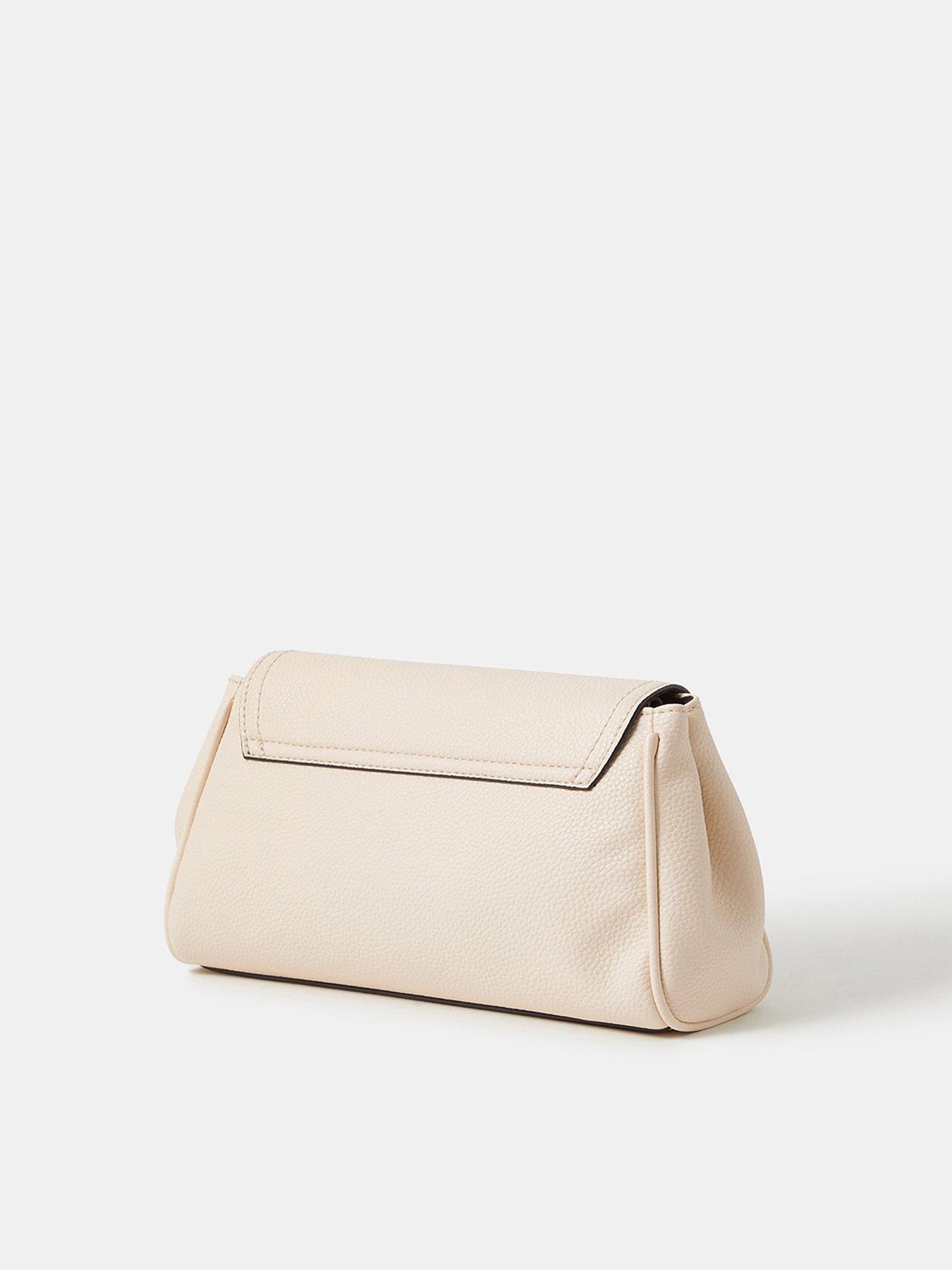 Image 3 of 5 of Accessorize Lock Detail Clutch Bag