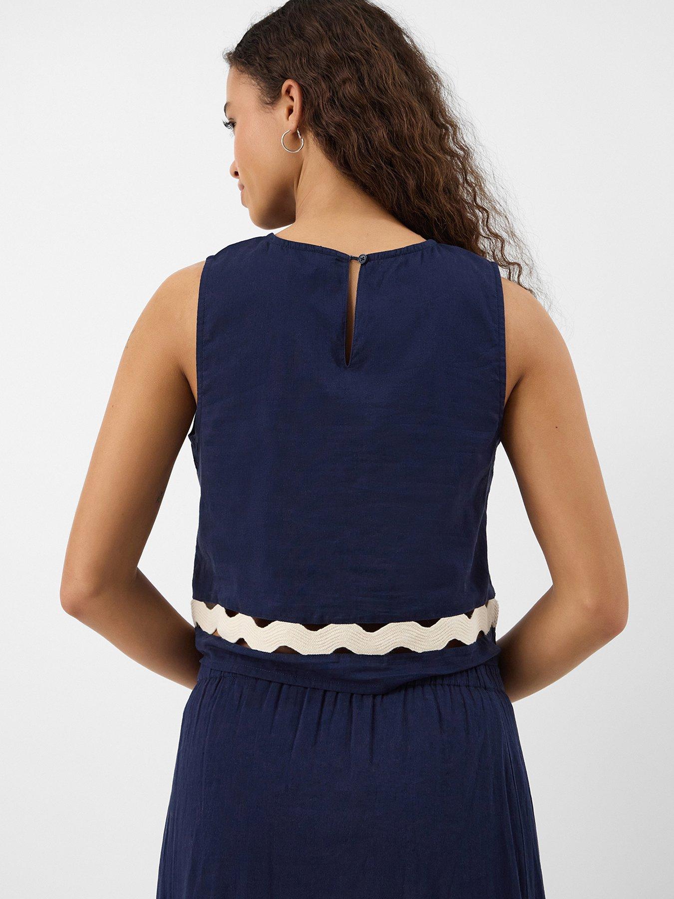 Image 2 of 4 of Accessorize Ric Rac Sleeveless Top