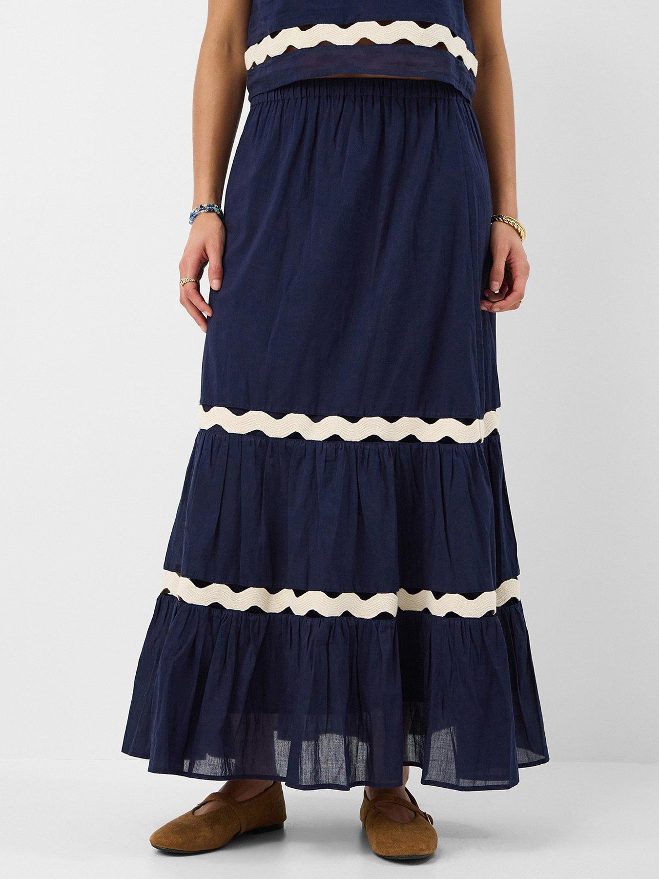 Accessorize Ric Rac Tiered Maxi Skirt