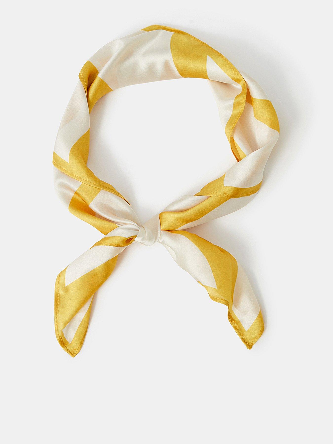 Image 1 of 3 of Accessorize Sun Stripe Satin Square