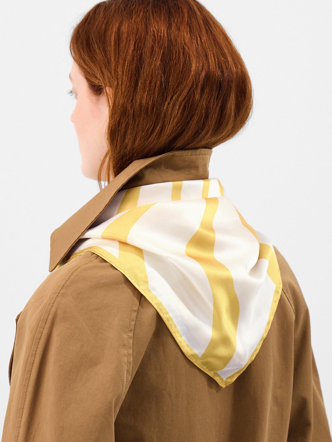 Image 2 of 3 of Accessorize Sun Stripe Satin Square