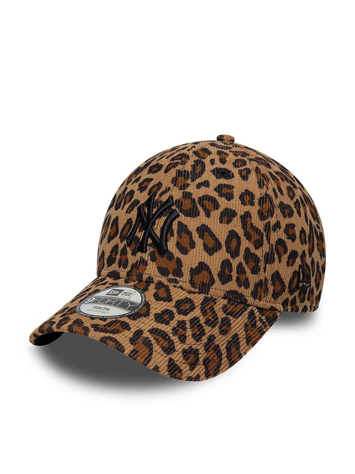 New Era Unisex MLB Cord 9Forty NY Yankees Cap - Leopard Print