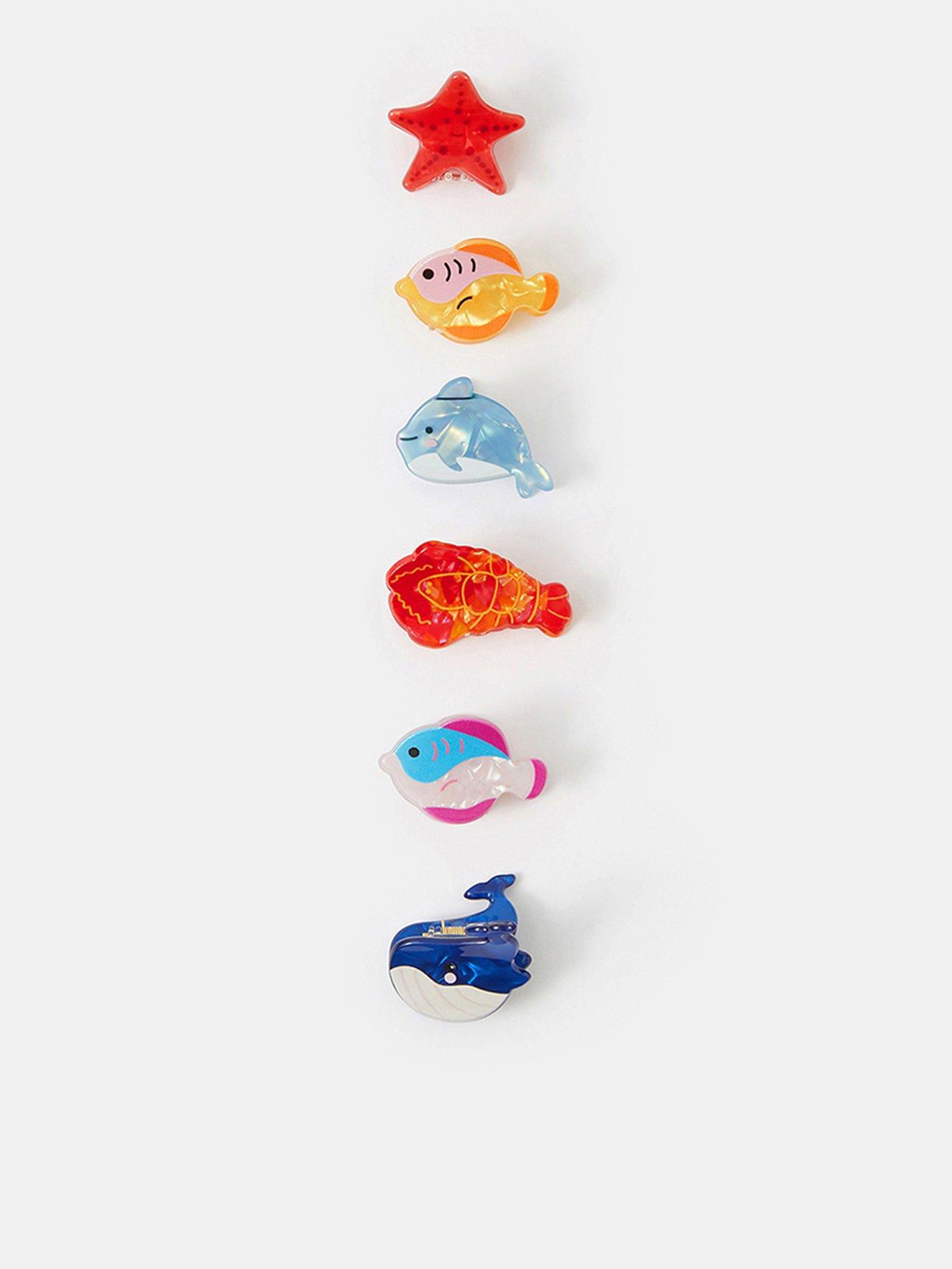 Accessorize 6-pack Mini Ocean Friends Claw Clips