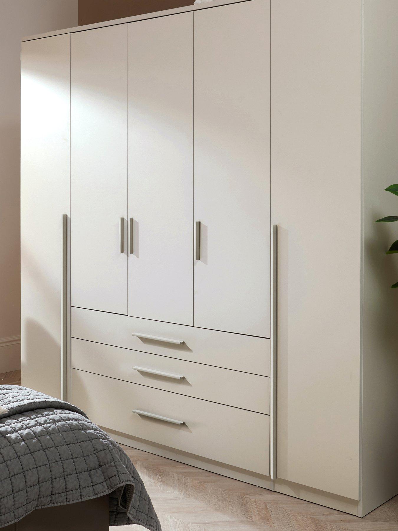 Image 3 of 7 of The Very Collection Murcia 5 Door,&nbsp;3 Drawer Combi Wardrobe - Oatmeal
