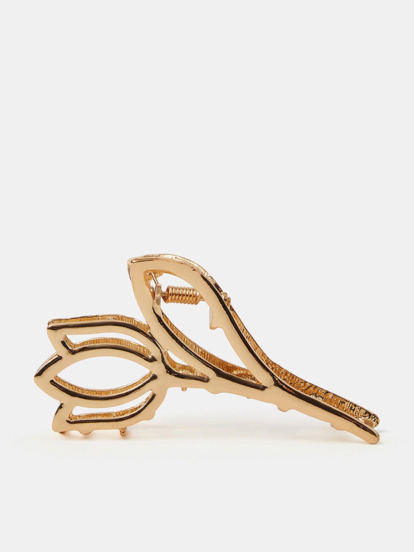 Image 1 of 3 of Accessorize Metal Tulip Claw Clip