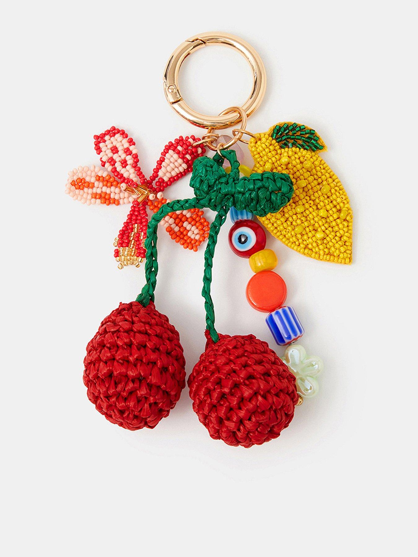 Image 1 of 3 of Accessorize Beaded Fruit Bag Charm