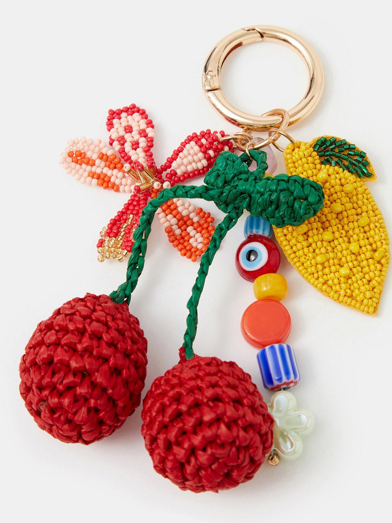 Image 2 of 3 of Accessorize Beaded Fruit Bag Charm
