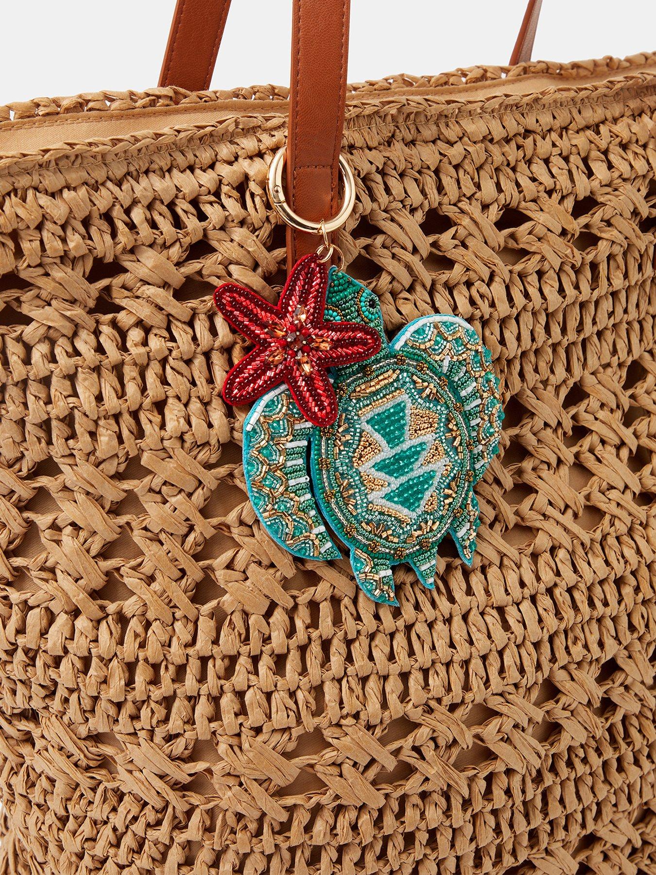 Image 3 of 3 of Accessorize Beaded Turtle Bag Charm