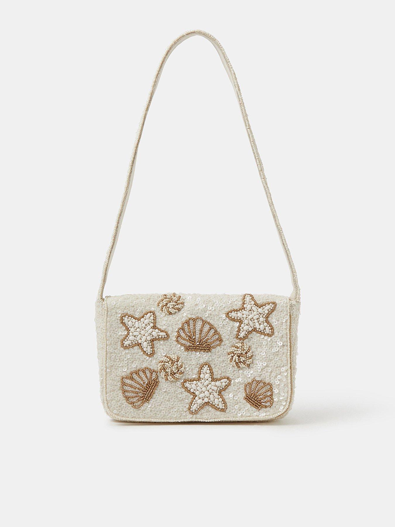 Image 1 of 4 of Accessorize Seashell Sequin Shoulder Bag