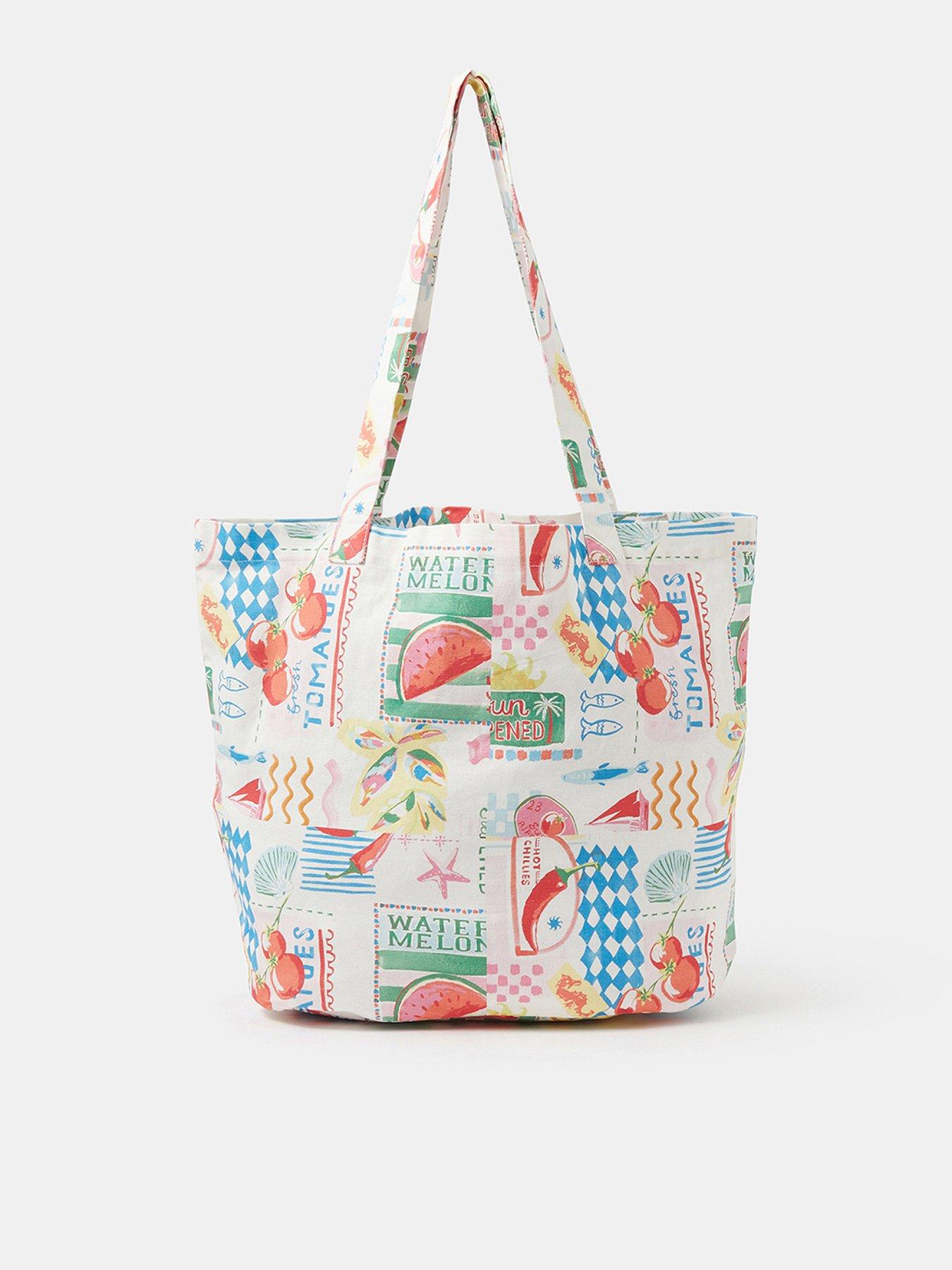 Image 1 of 5 of Accessorize Summer Print Shopper Bag