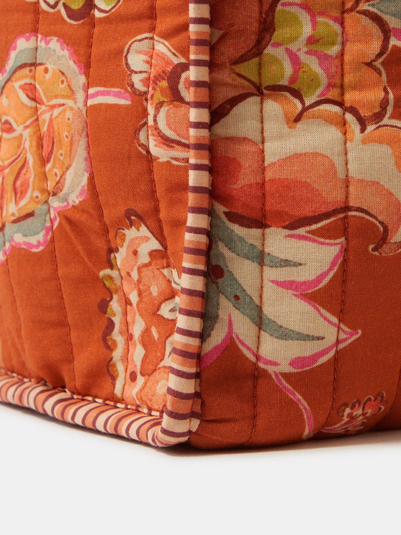 Image 4 of 4 of Accessorize Quilted Floral Print Tote Bag - Multi