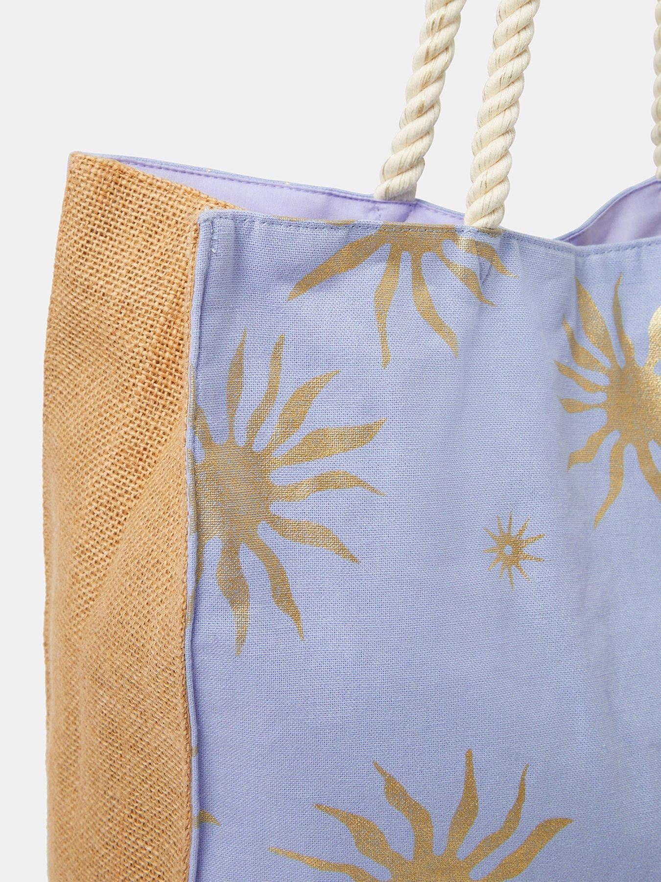 Image 4 of 5 of Accessorize Sun Print Beach Tote Bag